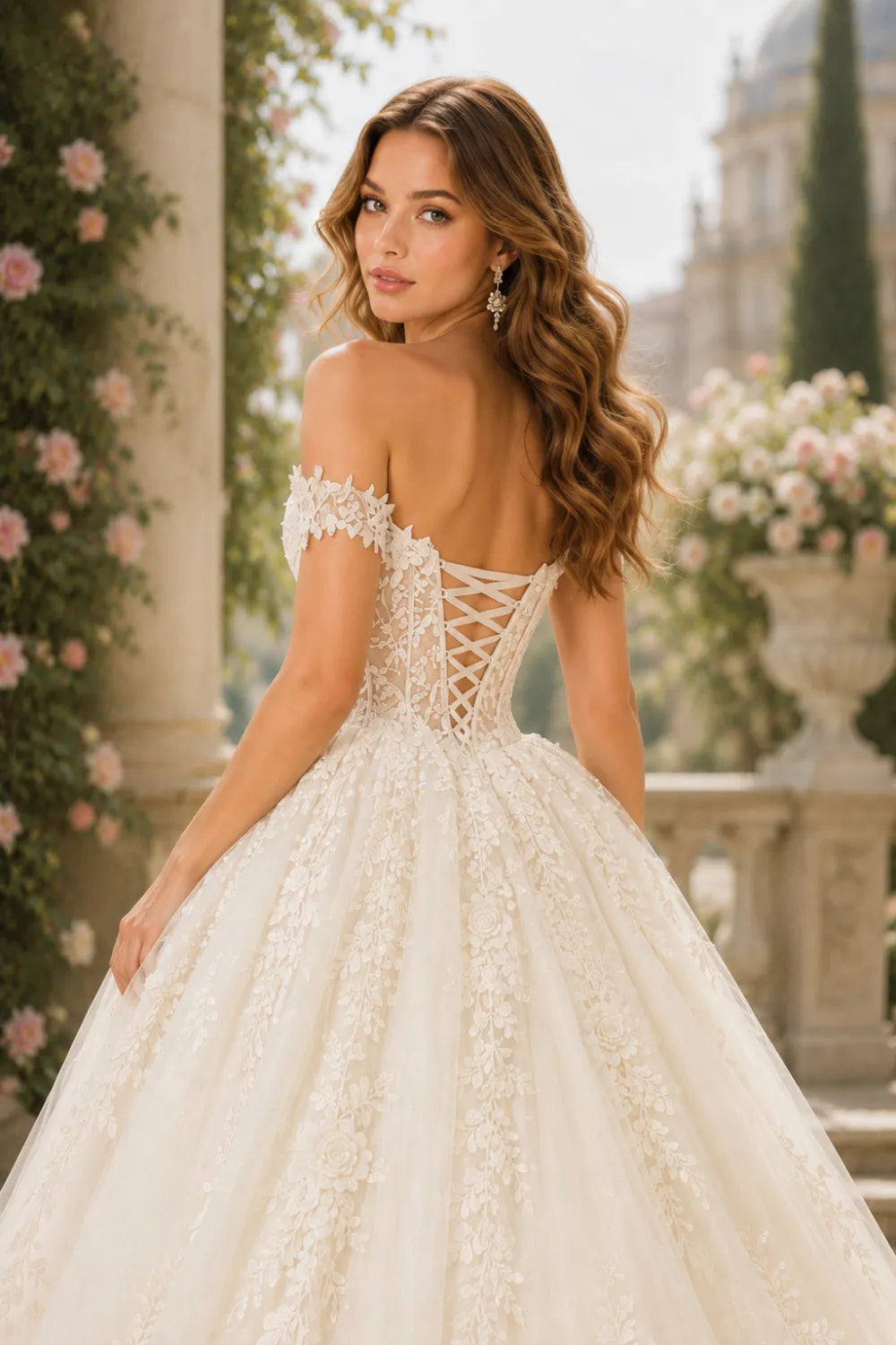 Off Shoulder Sage Green Prom Dress