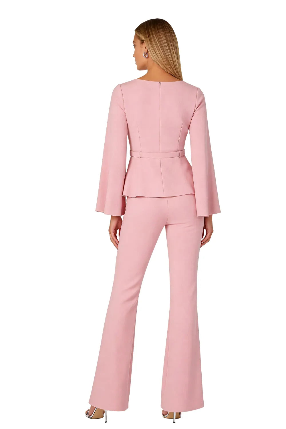 Sophisticated Peplum Waist Evening Jumpsuit