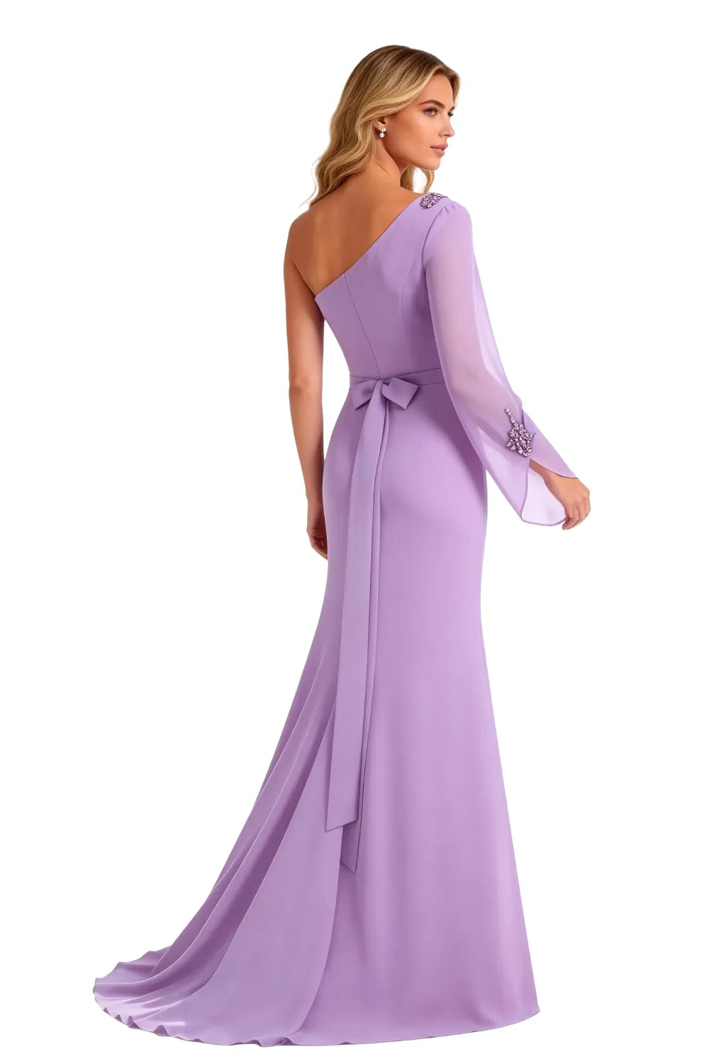 Asymmetrical Grace One Shoulder Gown