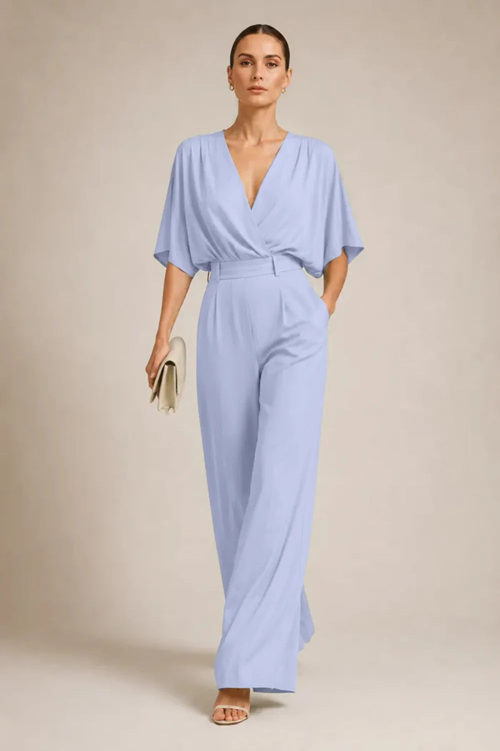 Elegant Wide Leg Formal Jumpsuit