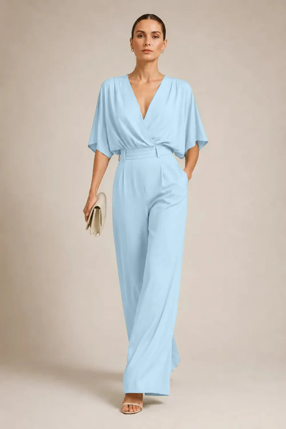 Elegant Wide Leg Formal Jumpsuit
