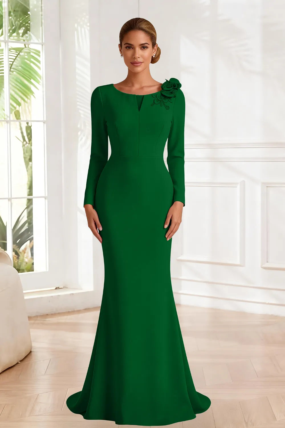 Celestine Sculpted Mermaid Evening Gown
