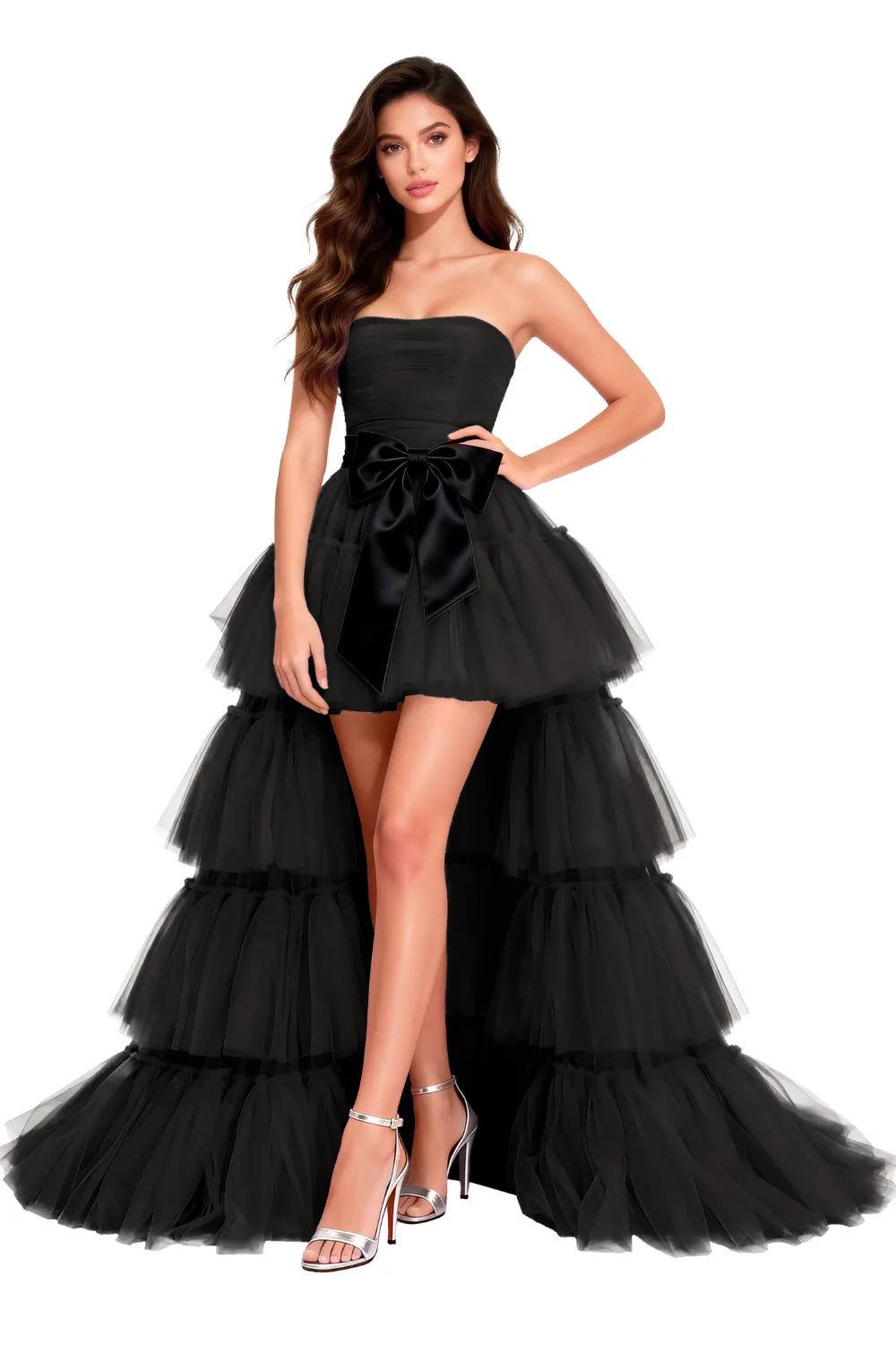 Dramatic Tiered Tulle Cocktail Dress