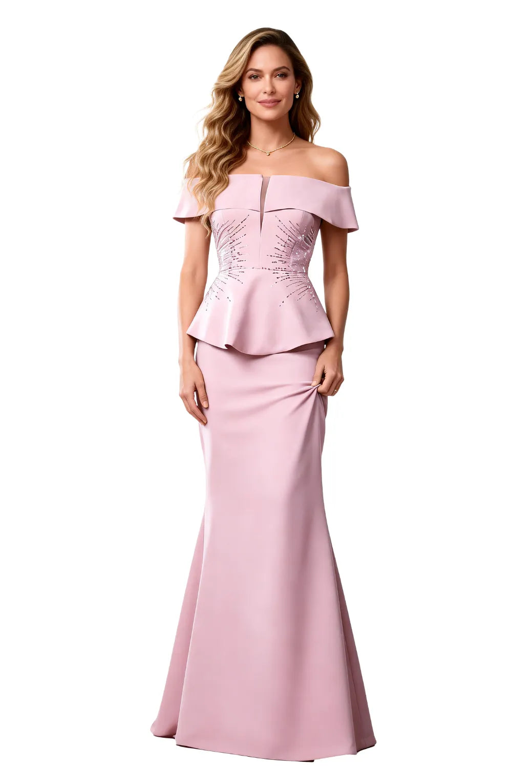 Elegant Off Shoulder Mermaid Evening Dress
