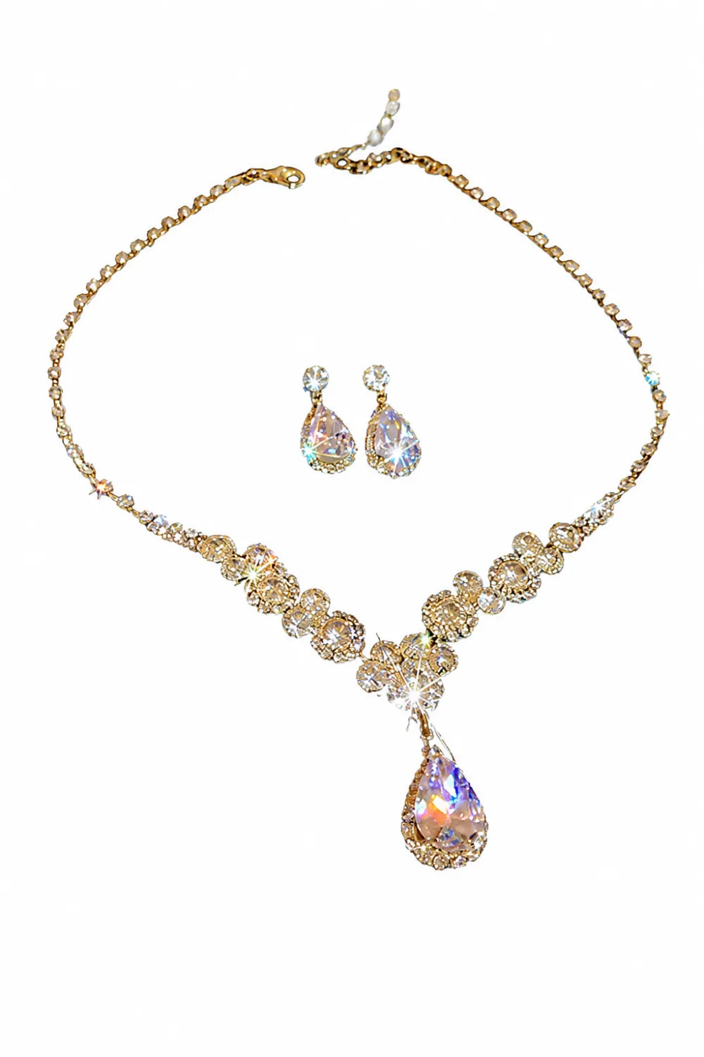 Crystal Bloom Necklace Set