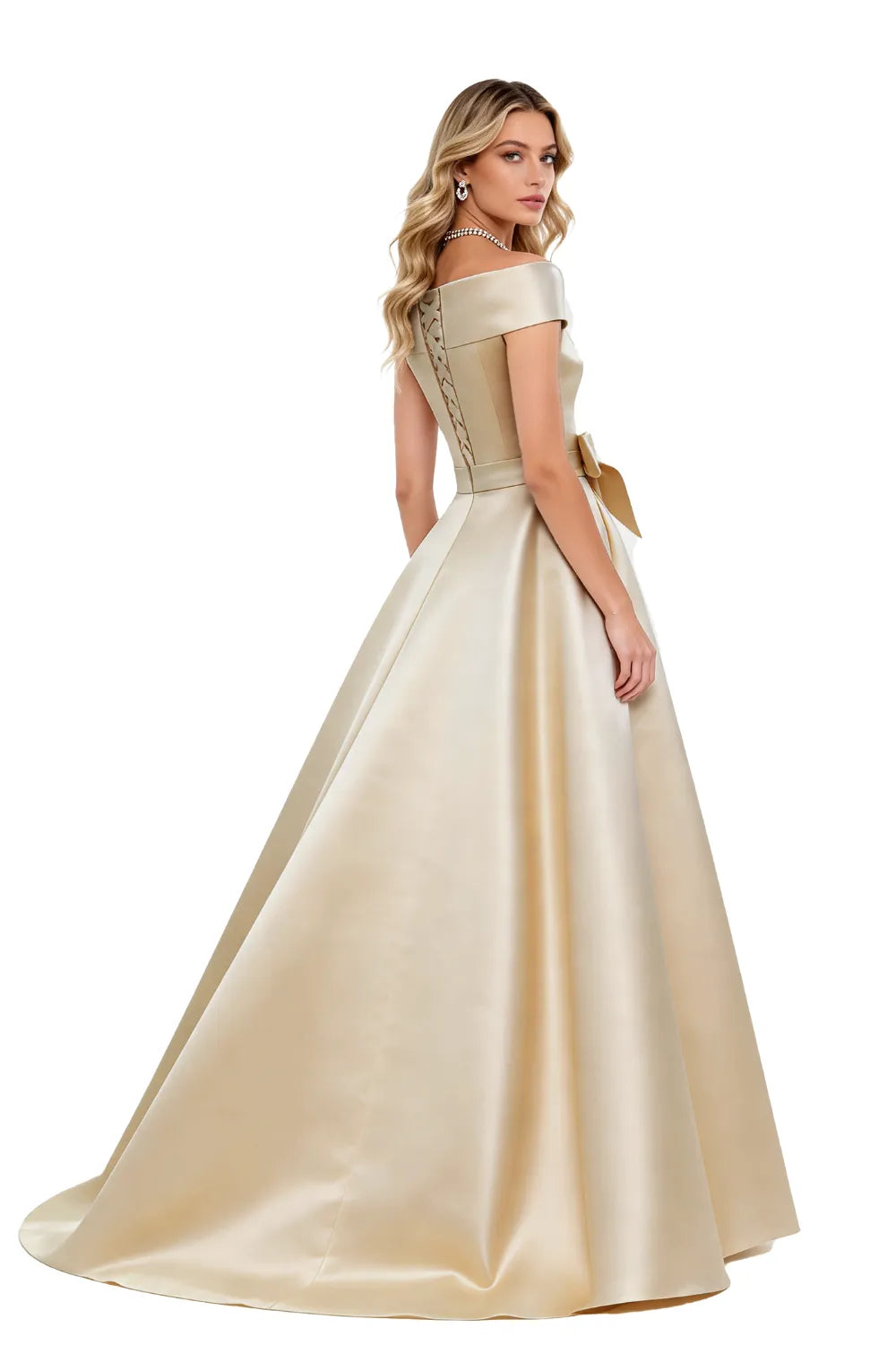 Elegant Off Shoulder A Line Formal Dress