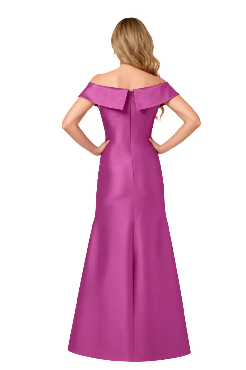 Elara Off-Shoulder Sculpted Evening Gown