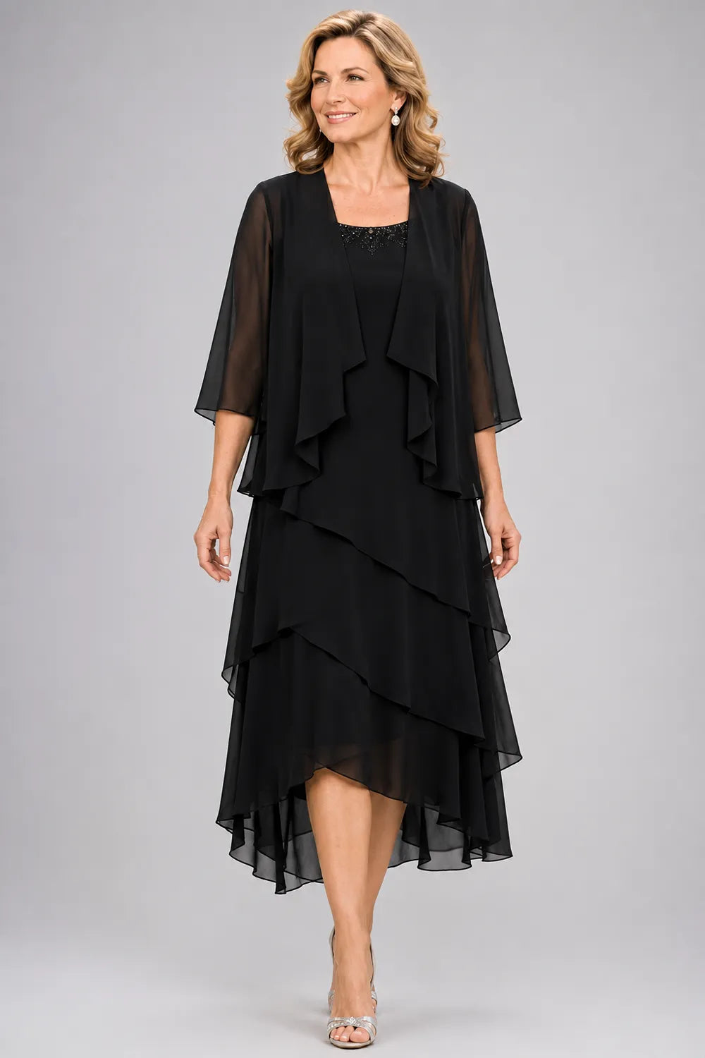 Seraphina Asymmetric Tiered Formal Dress