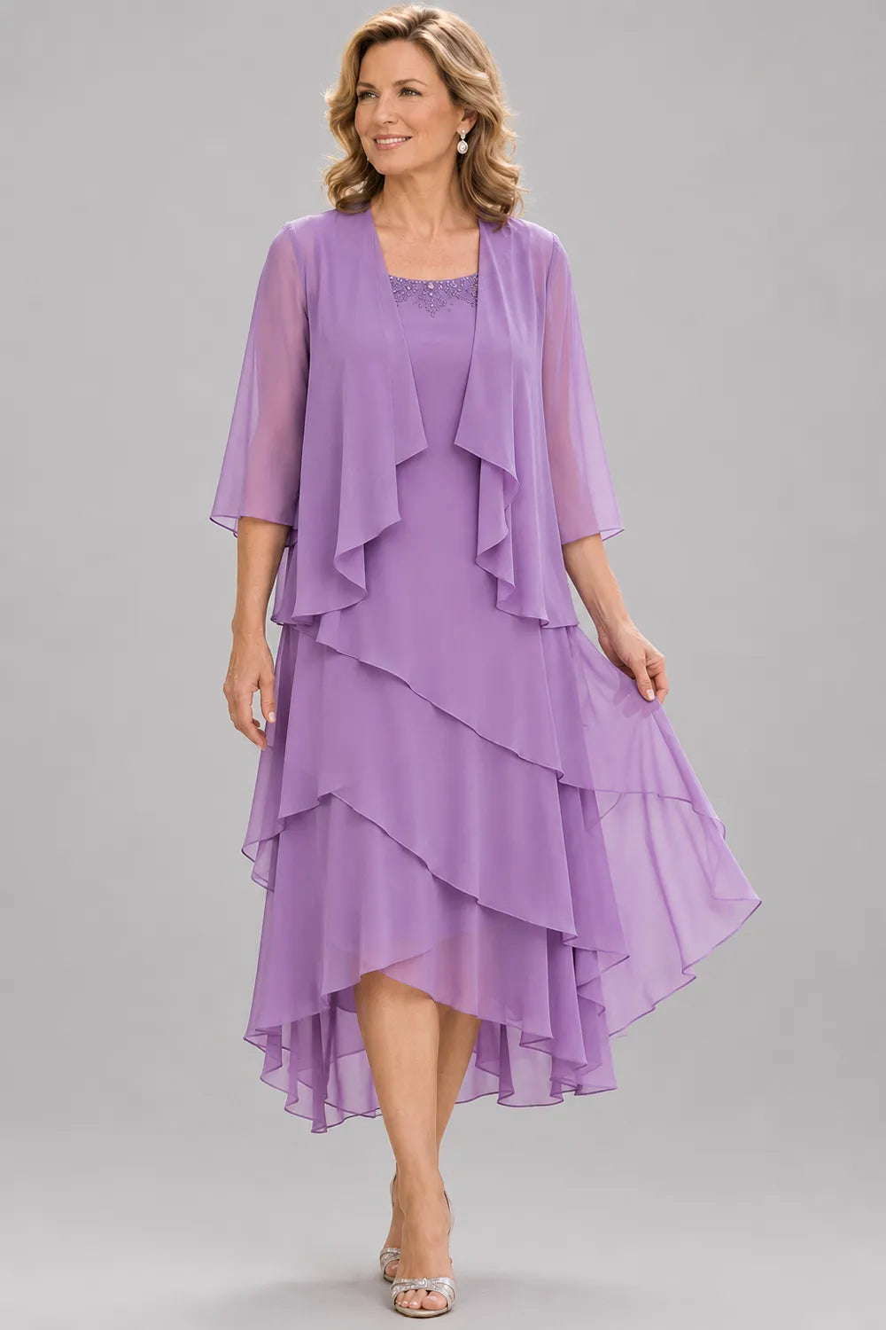Seraphina Asymmetric Tiered Formal Dress