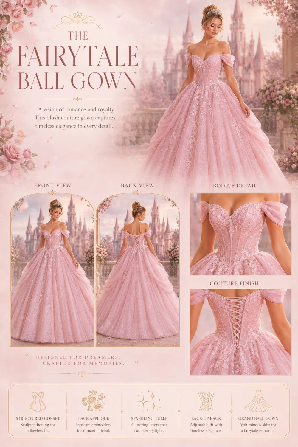 Romantic Pink Quinceanera Dresses