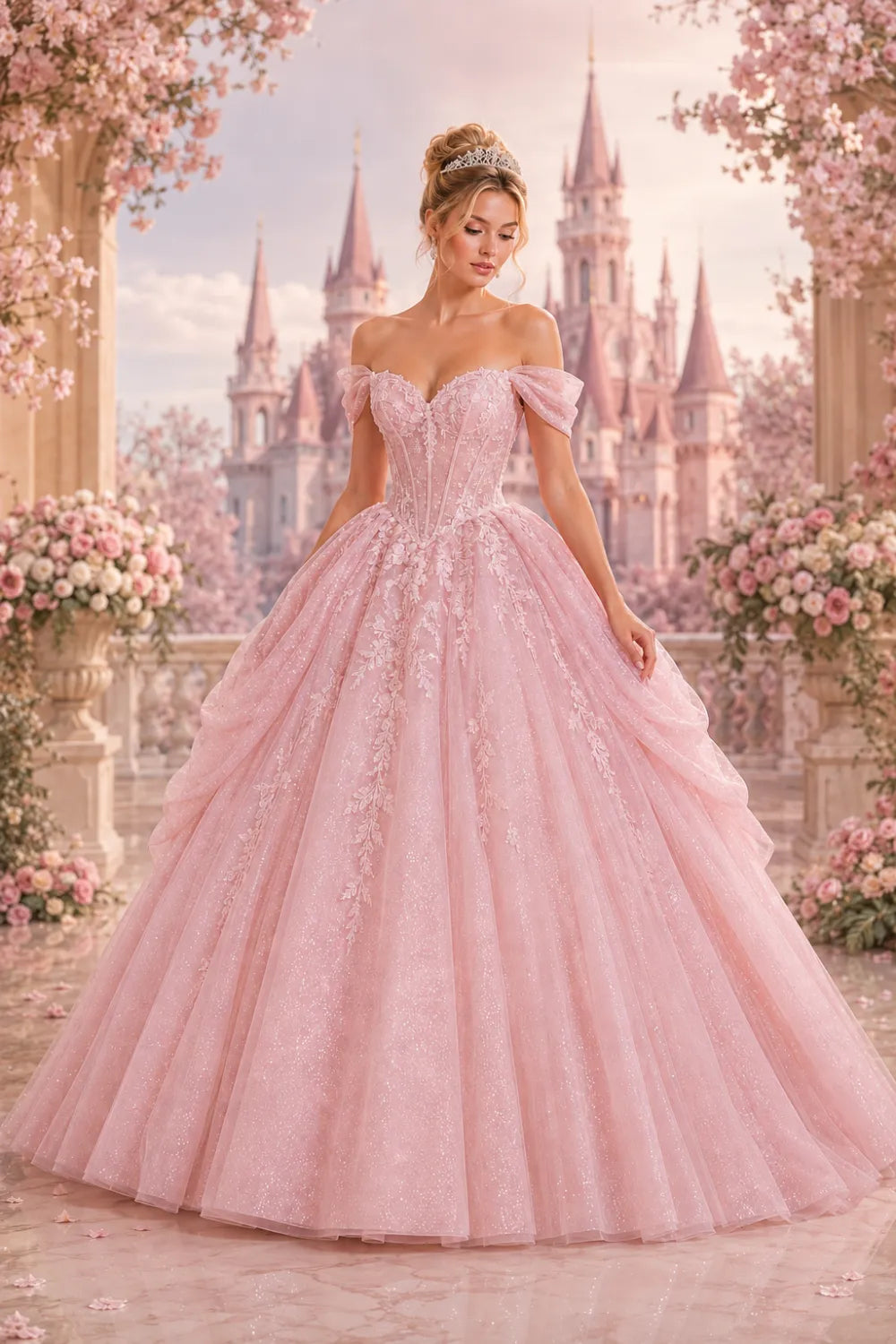 Romantic Pink Quinceanera Dresses