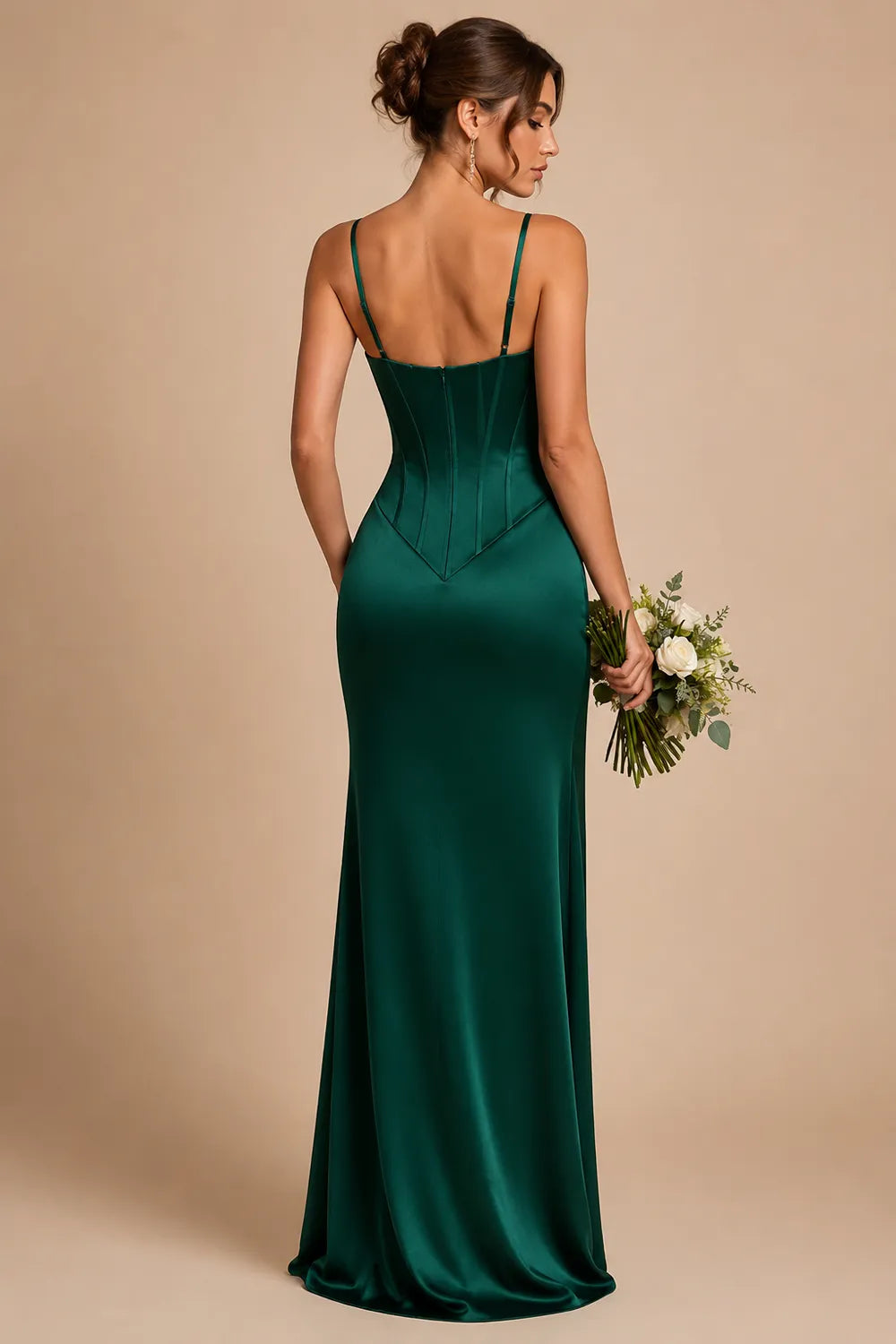 Refined Draped Satin Bridesmaid Dress