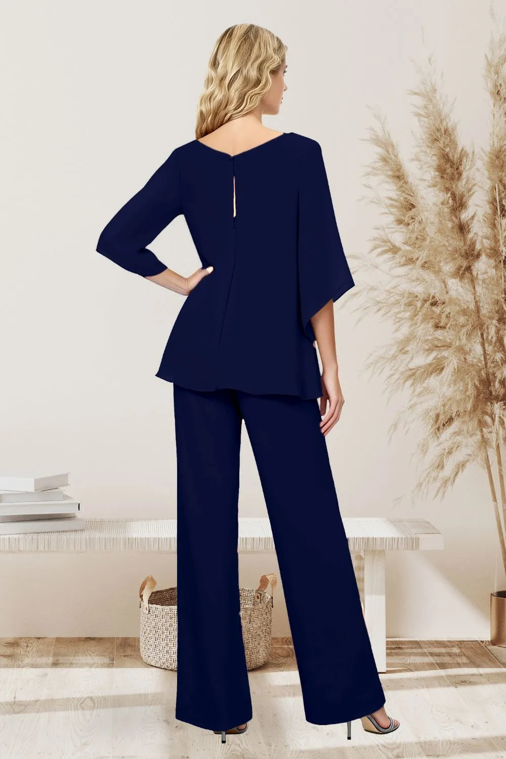 Sophisticated Loose-Fit Formal Pant Set