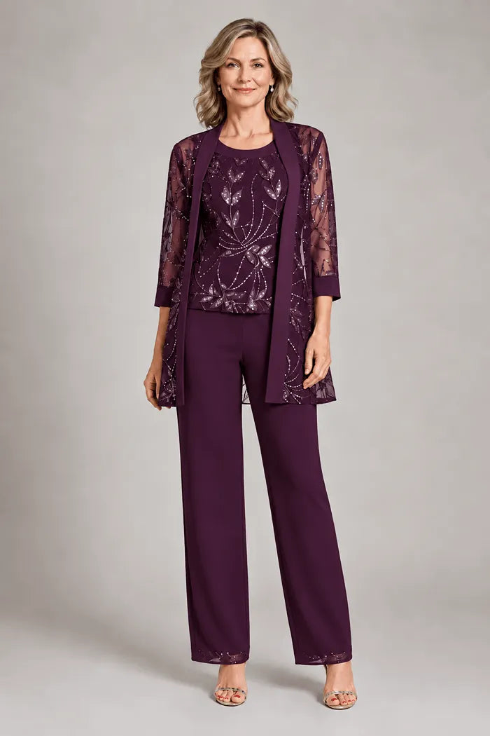 Formal Chiffon Pant Suit for Mother of the Bride