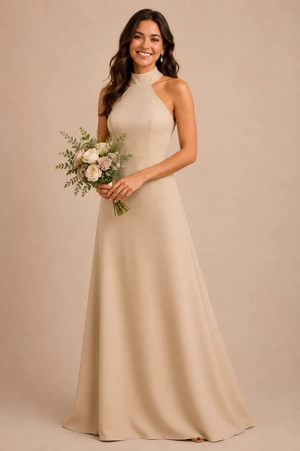 Timeless Open Back Formal Bridesmaid Dress