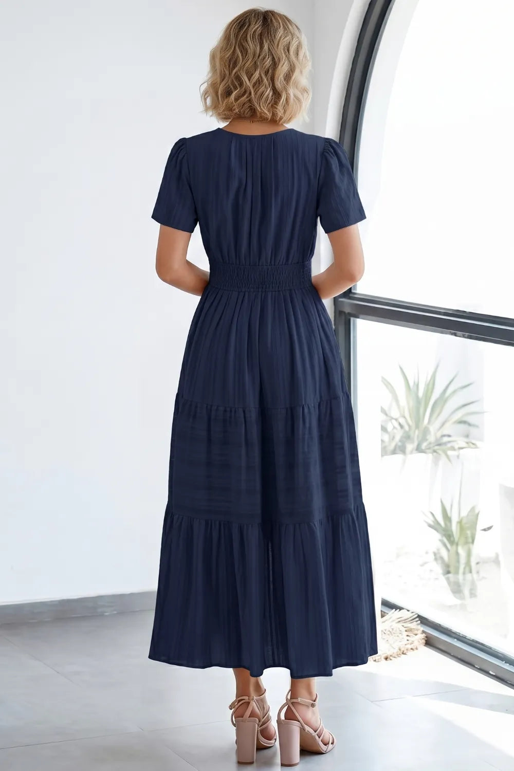 Casual Flowy Chiffon Wedding Guest Dress