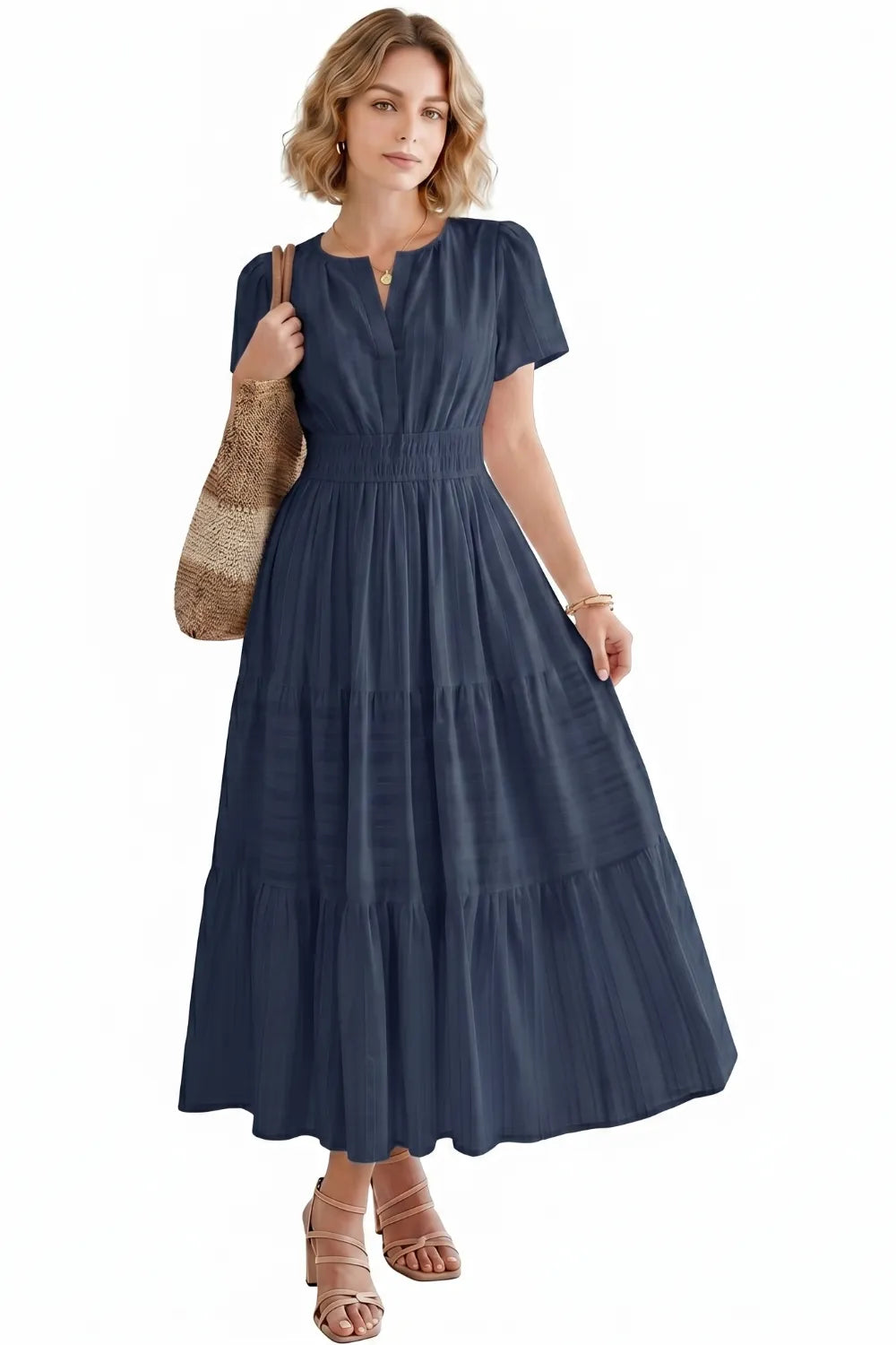 Casual Flowy Chiffon Wedding Guest Dress