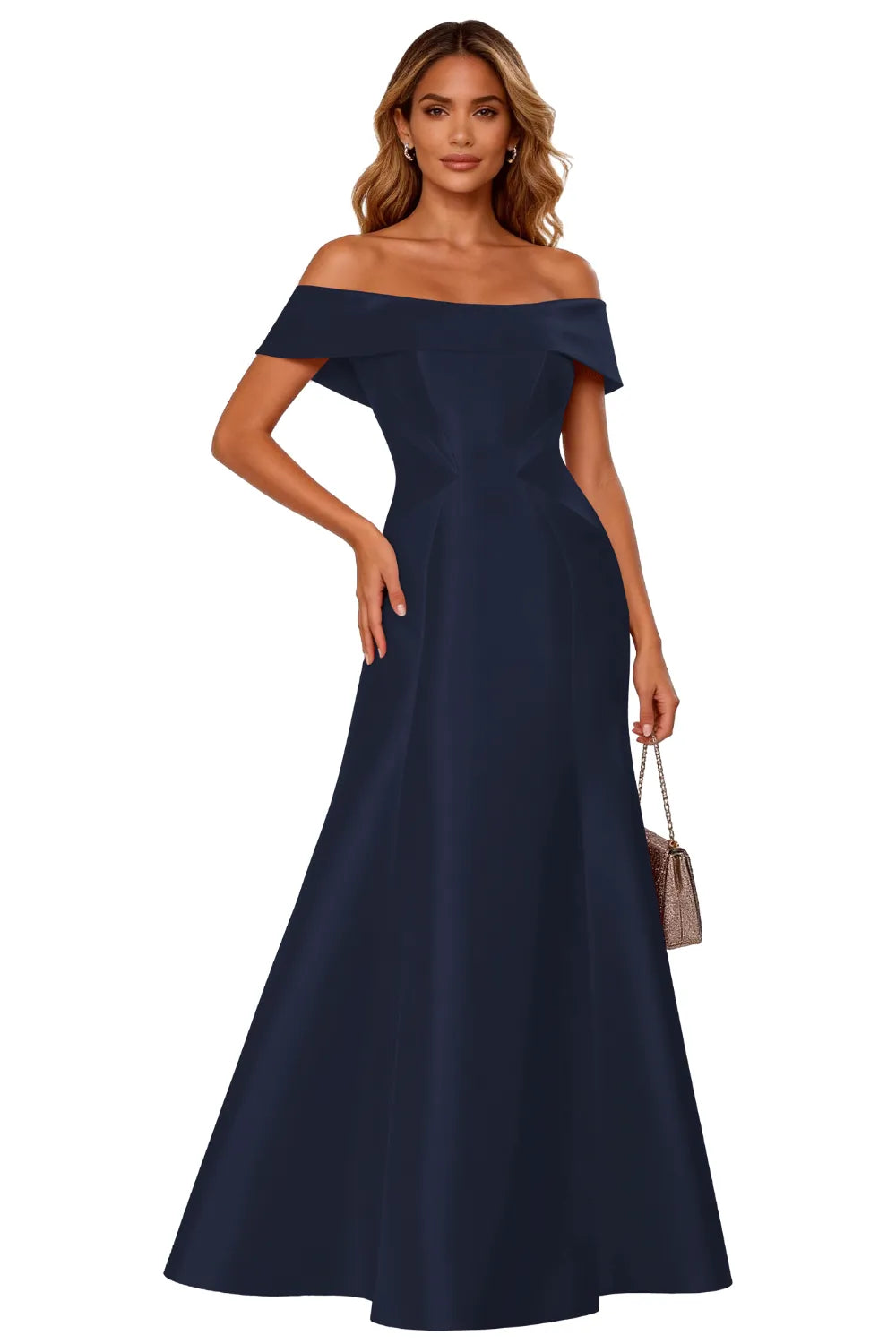 Classic Off-Shoulder Gala Formal Evening Gown