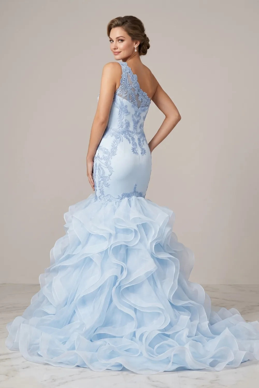 Aurora Ruffle Gown