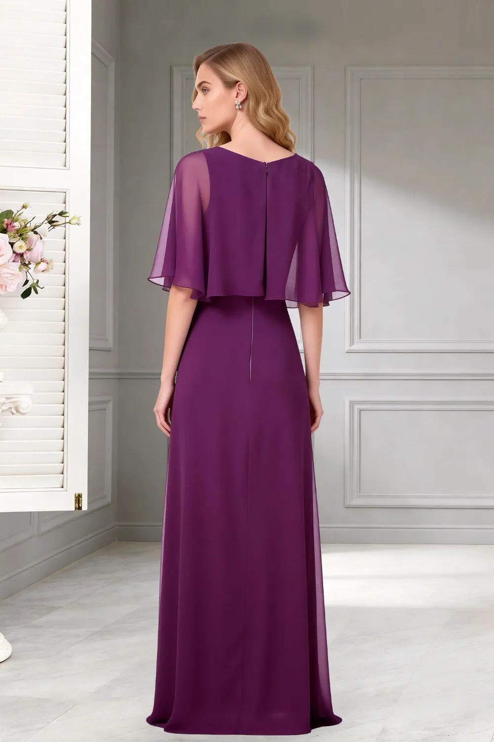 Moonlight Muse Long Chiffon Gown