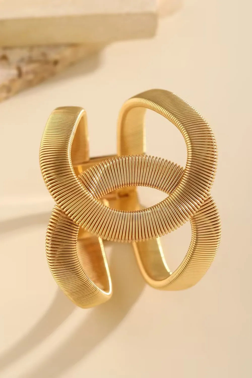 Fashion Geometric Wrap Style Open Bangle Bracelet