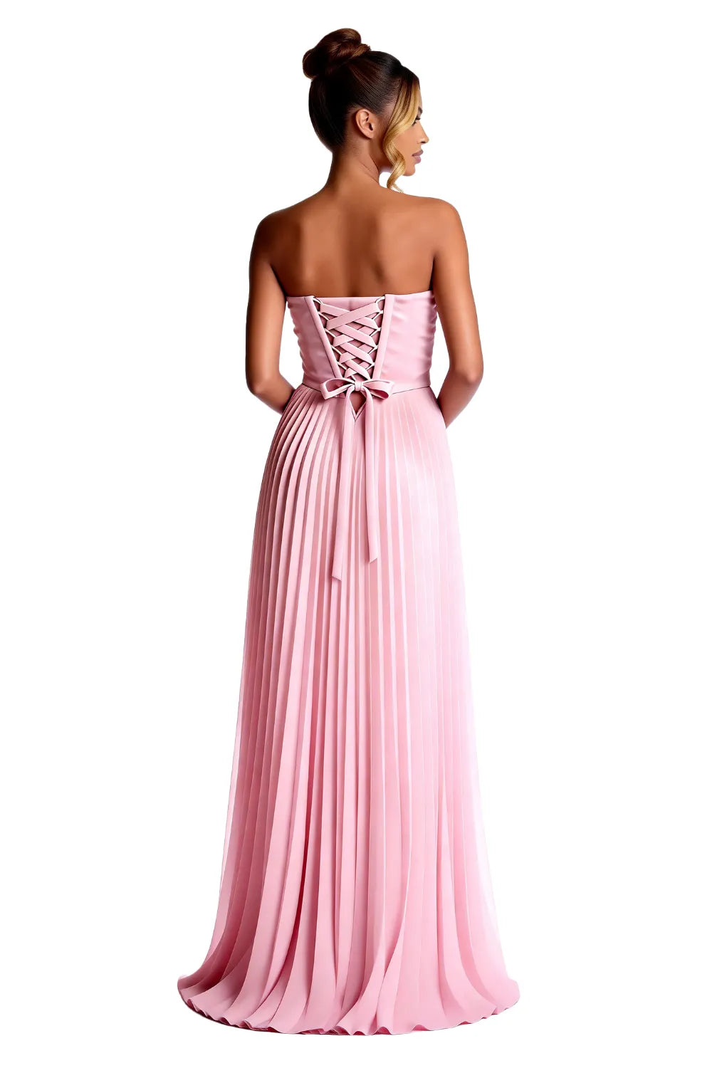Aurora Pleated Sculpted Maxi Dress