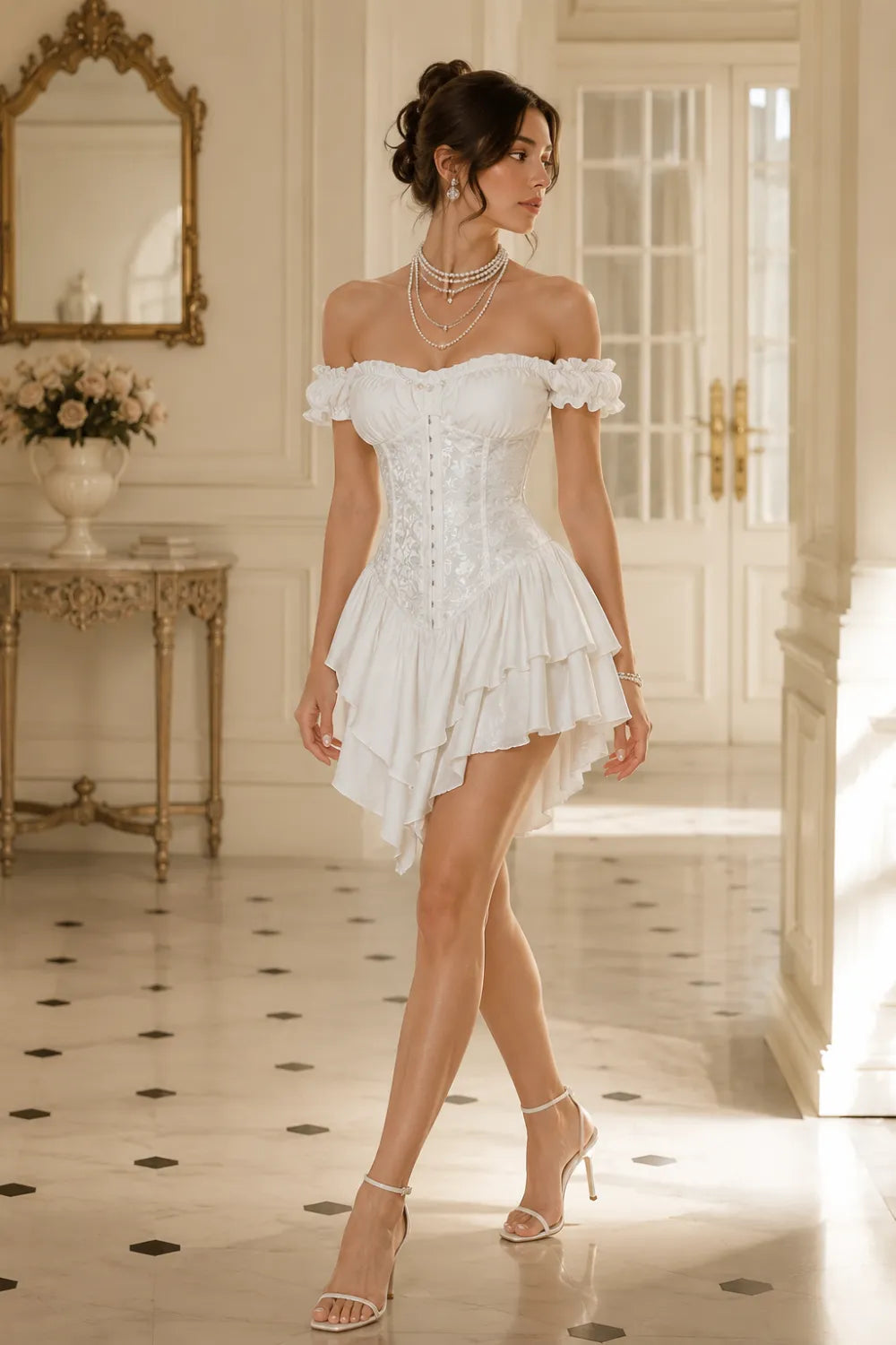 Elegant Corset Mini Dress(SALE)