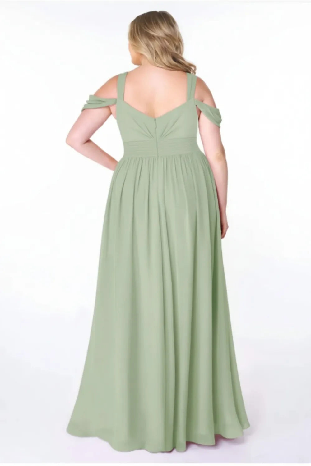 Plus Size Chiffon Wedding Guest Maxi Dress