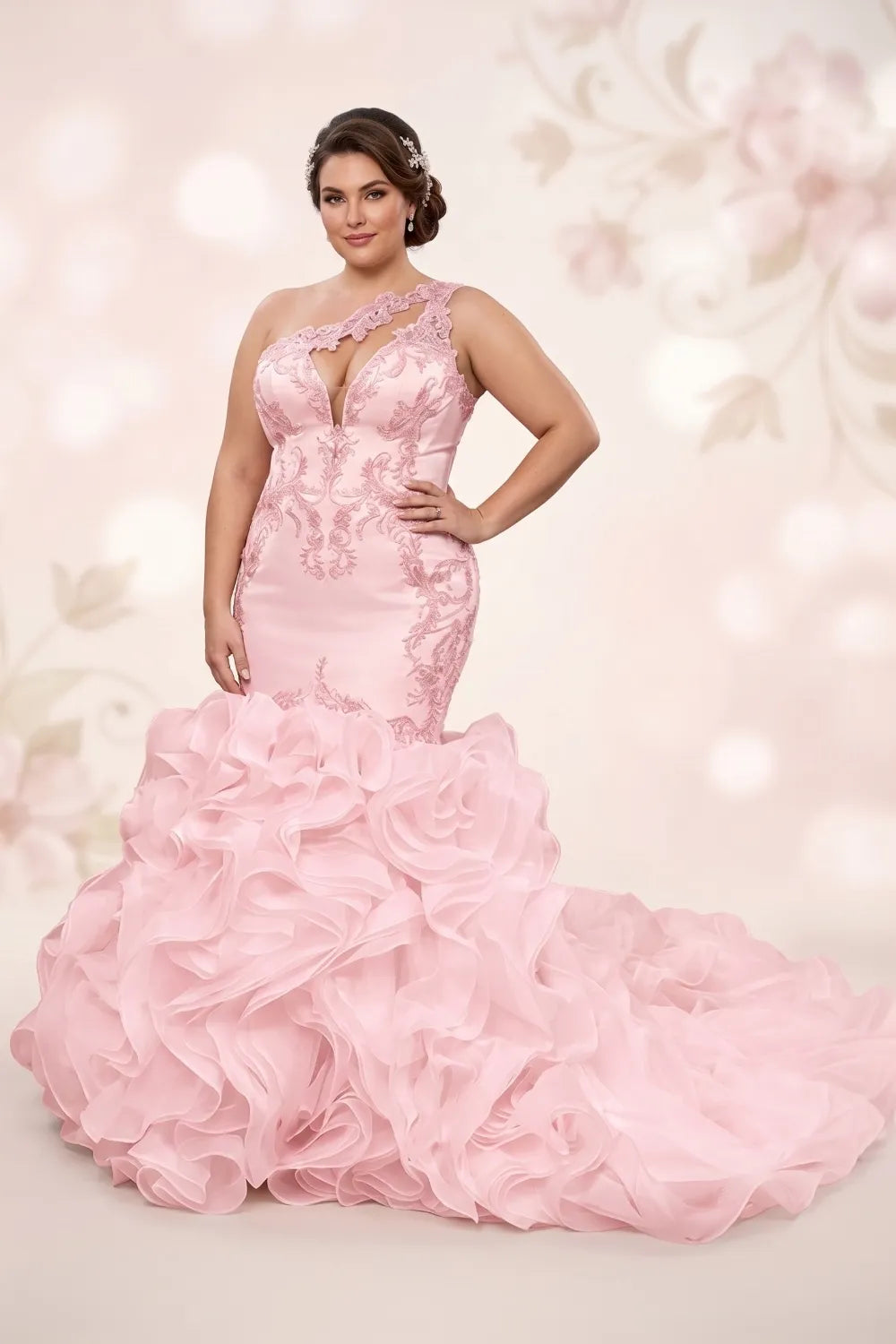 Aurora Ruffle Gown