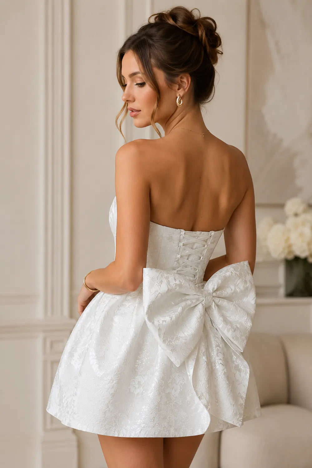 Big Bow Mini Dress(SALE)