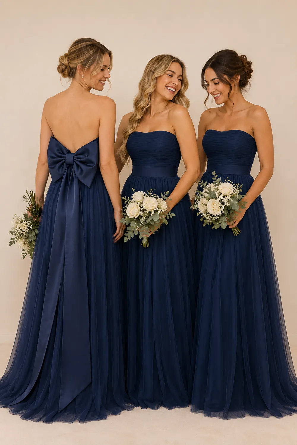 Fairytale Strapless Bow Back Tulle Gown