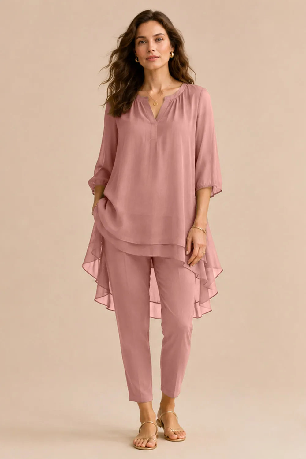 Seraphina Elegant Overlay Pant Ensemble