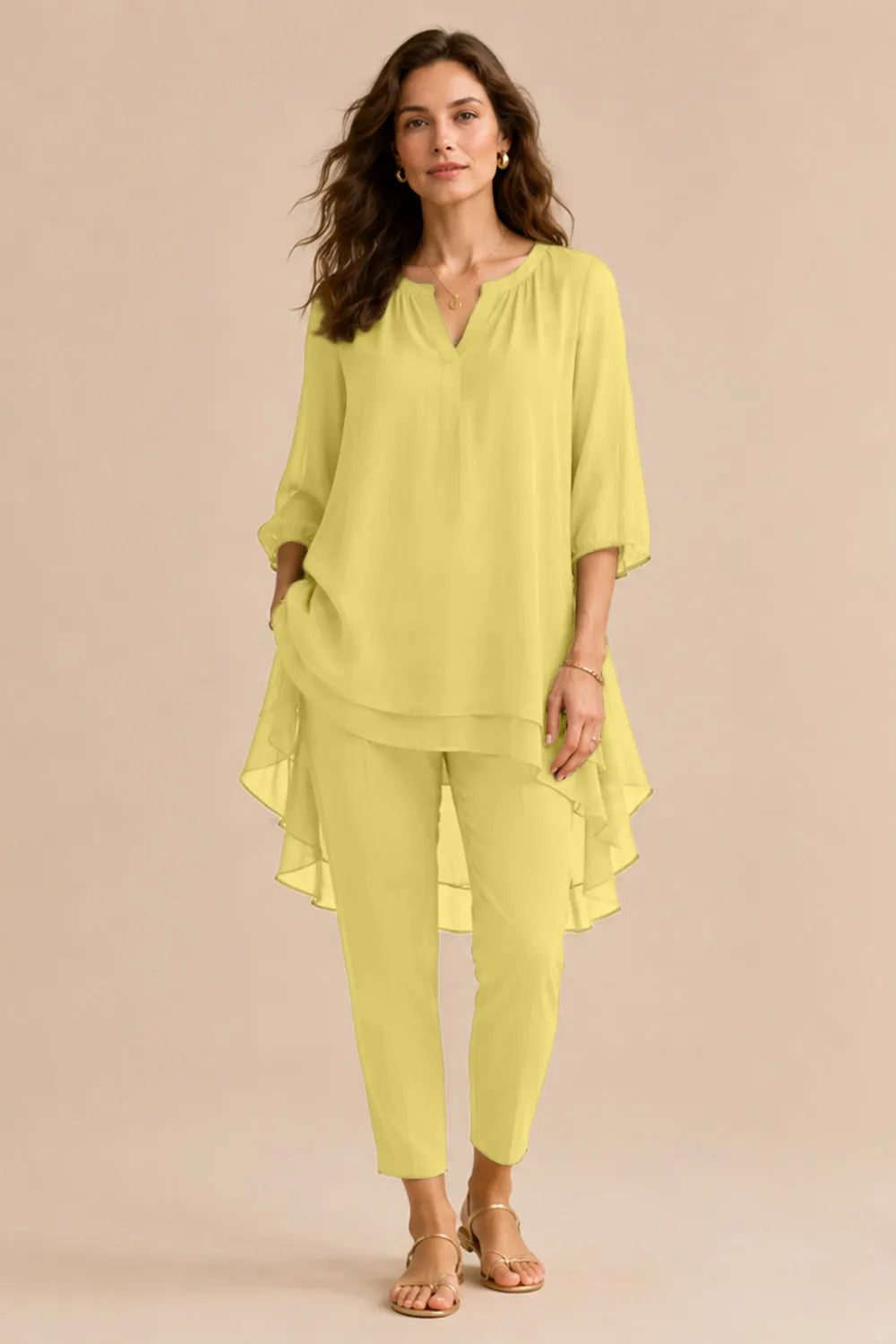 Seraphina Elegant Overlay Pant Ensemble