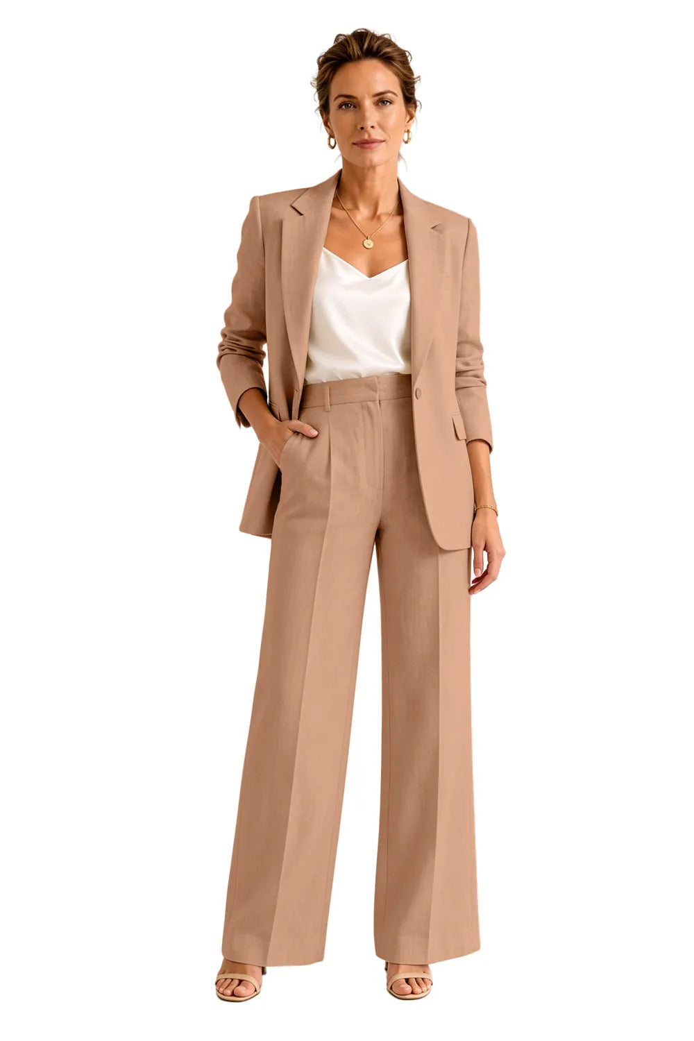 Formal Blazer Pant Suit for Wedding Guests