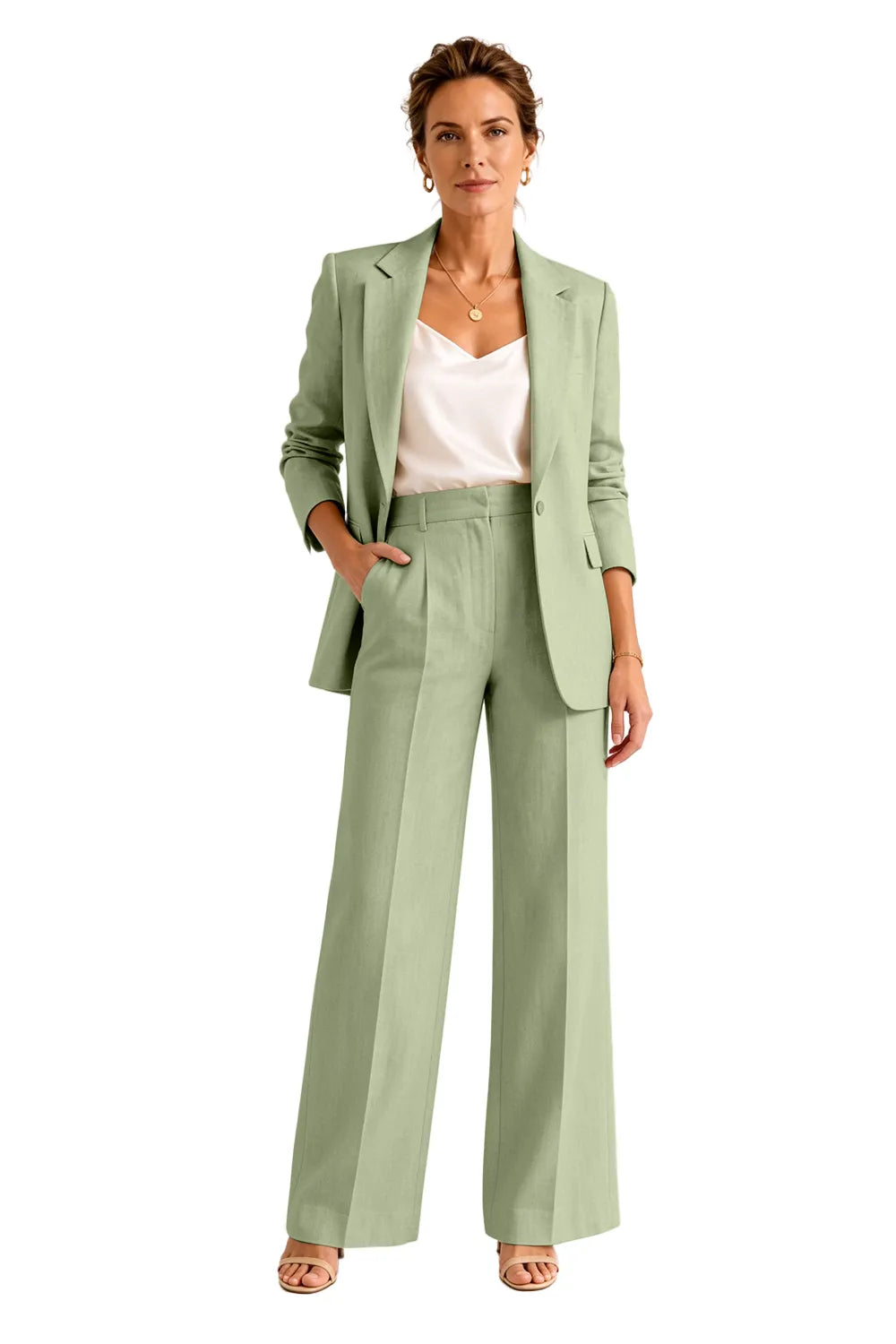 Formal Blazer Pant Suit for Wedding Guests