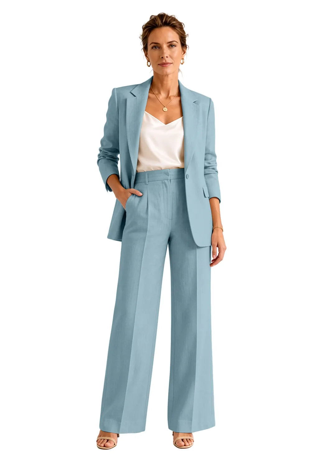 Formal Blazer Pant Suit for Wedding Guests
