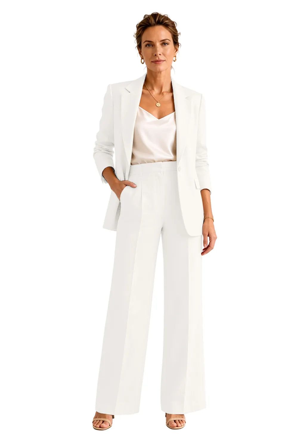 Formal Blazer Pant Suit for Wedding Guests
