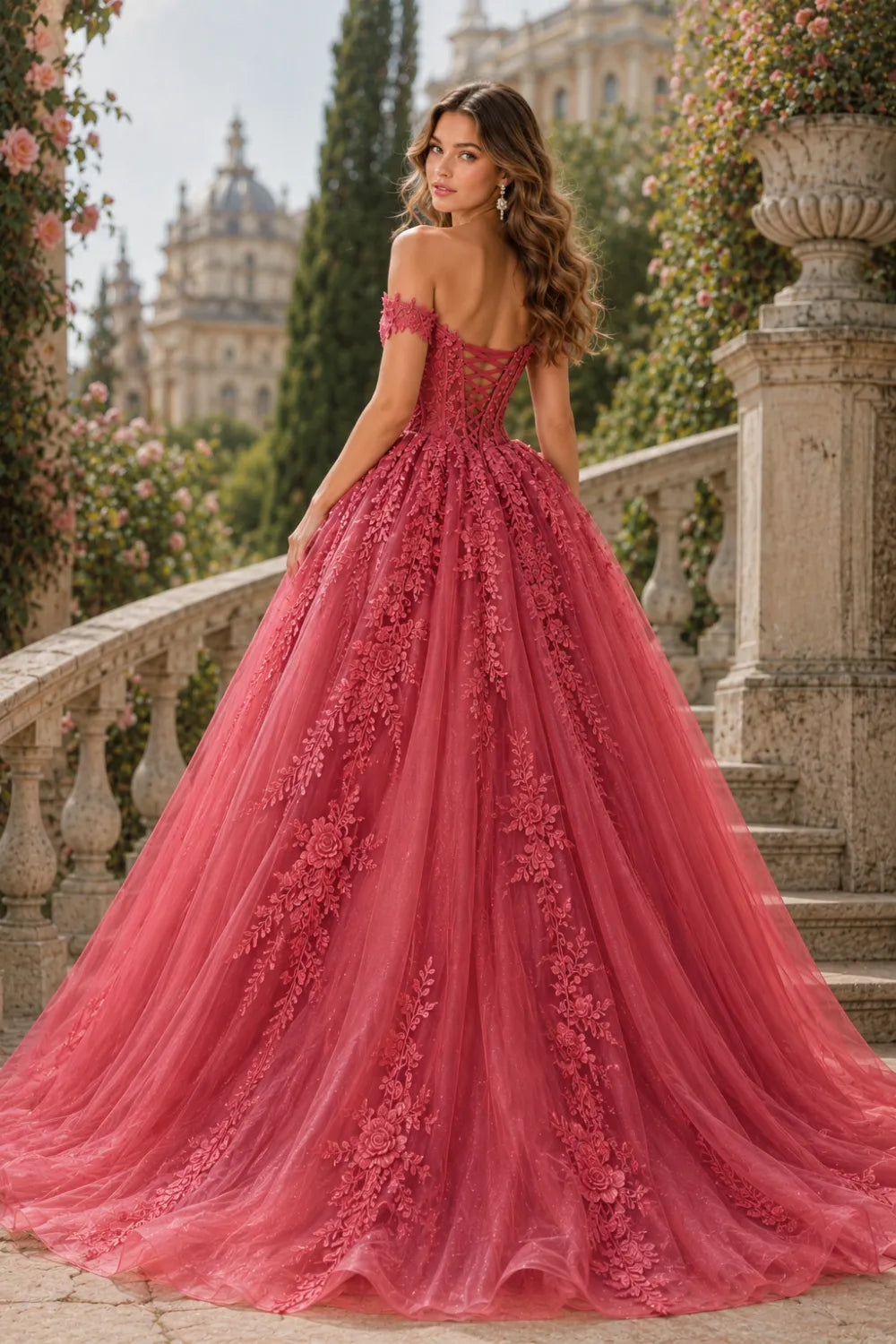 Off Shoulder Sage Green Prom Dress