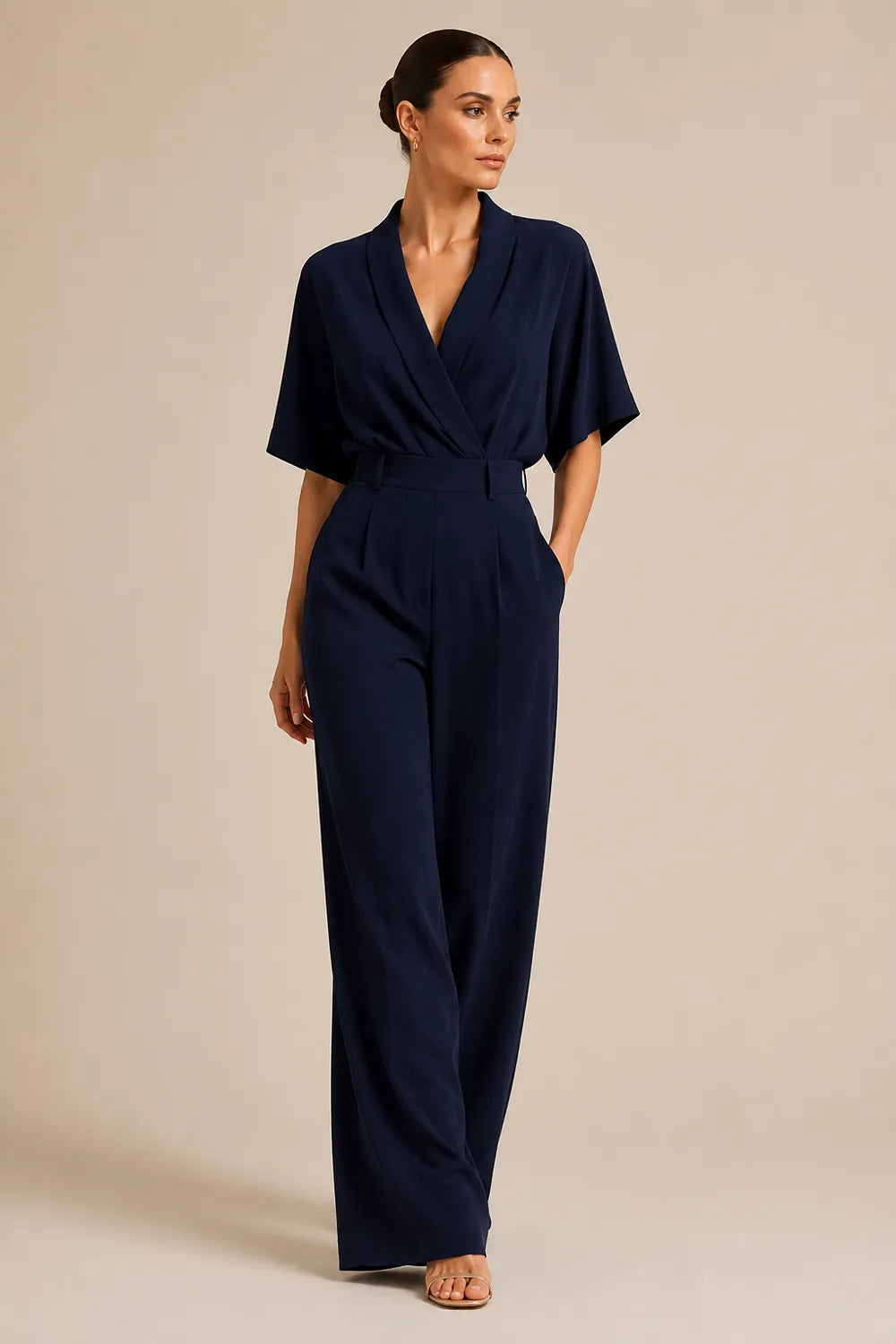 Serena Open Back Wide Leg Jumpsuit