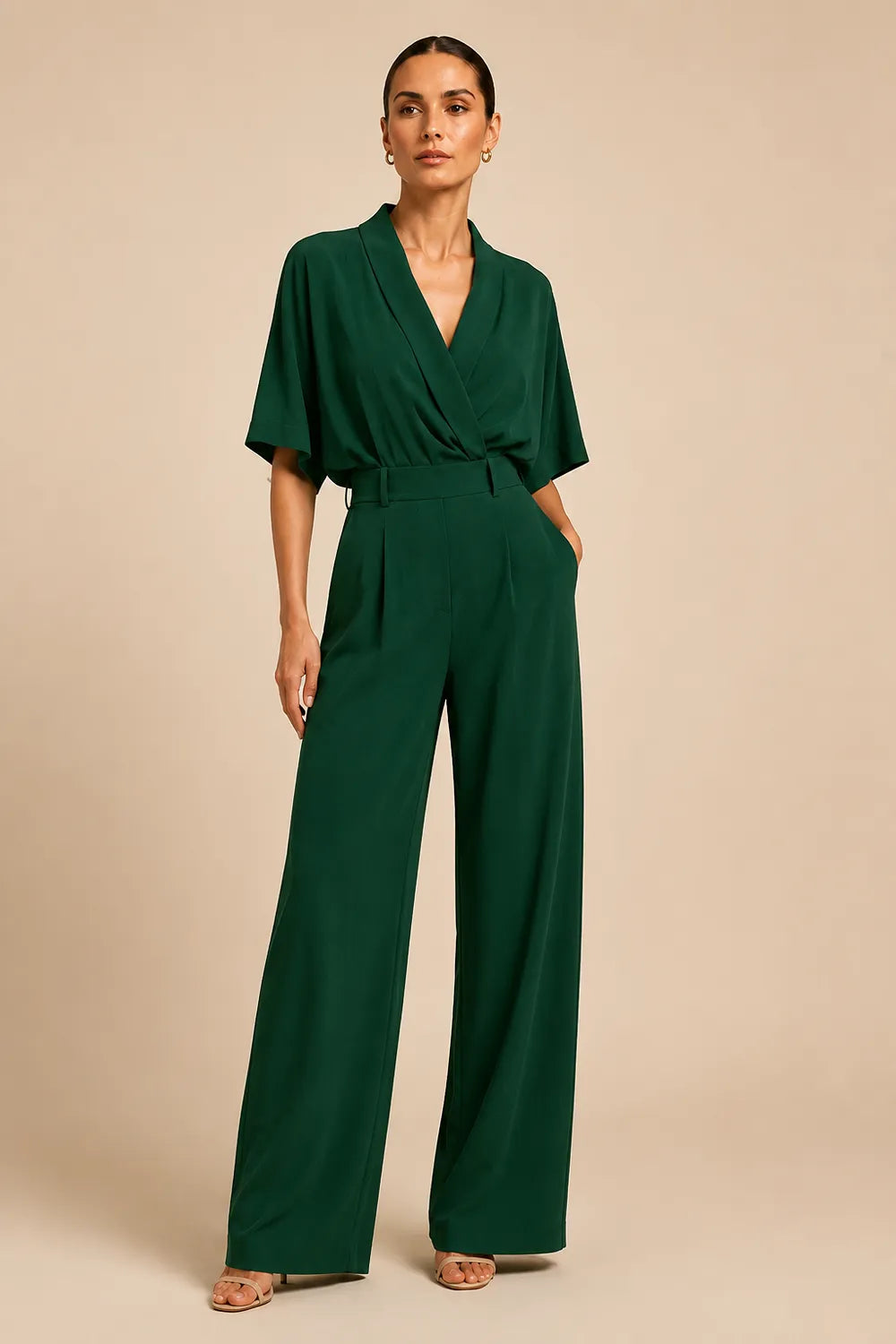 Serena Open Back Wide Leg Jumpsuit