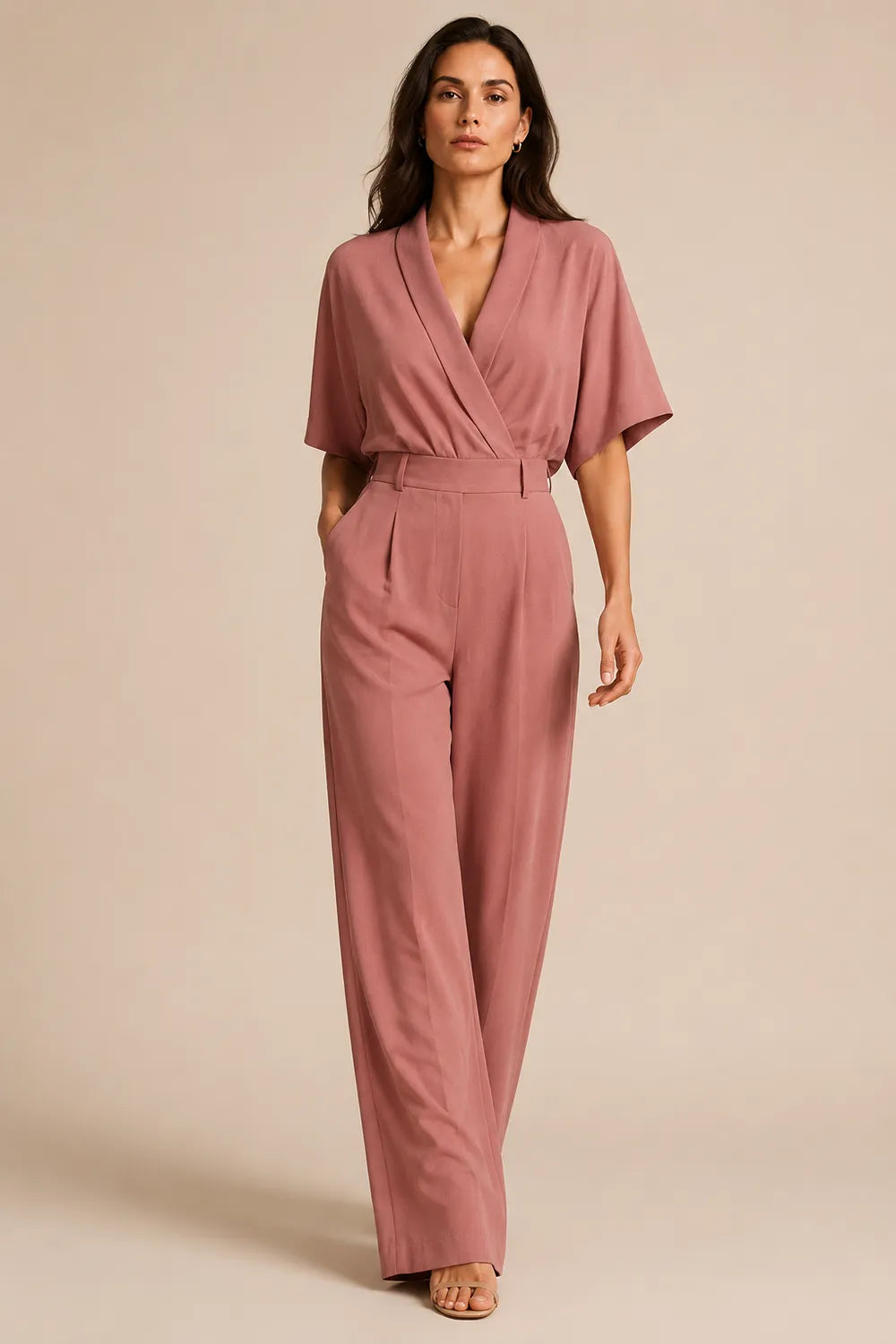 Serena Open Back Wide Leg Jumpsuit