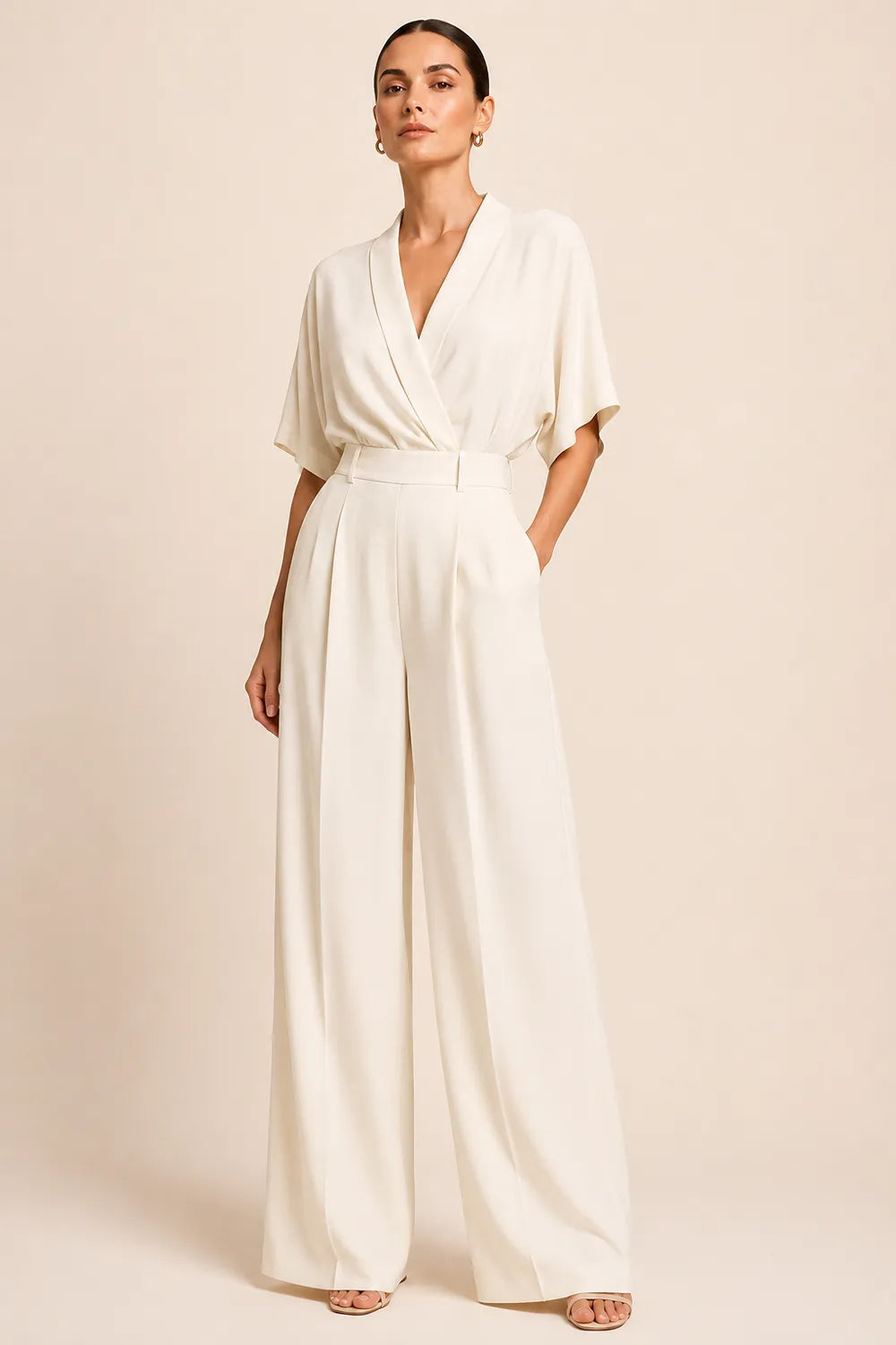 Serena Open Back Wide Leg Jumpsuit
