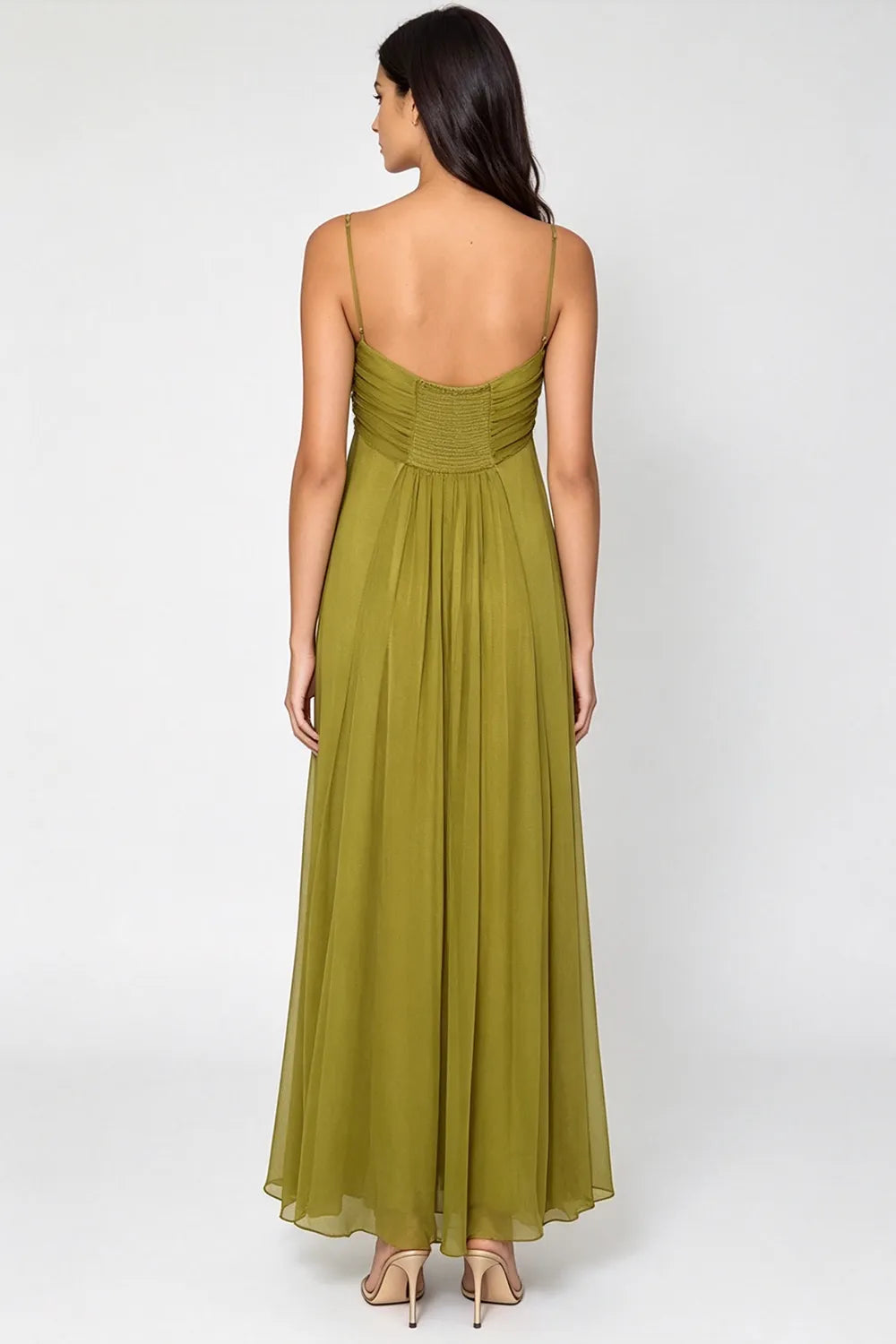 Ruched Front Cutout Maxi Dress（SALE）