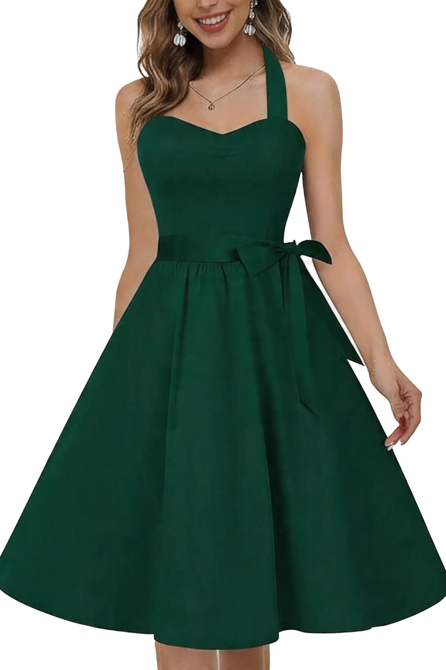 Aveline Sweetheart Halter Mini Dress