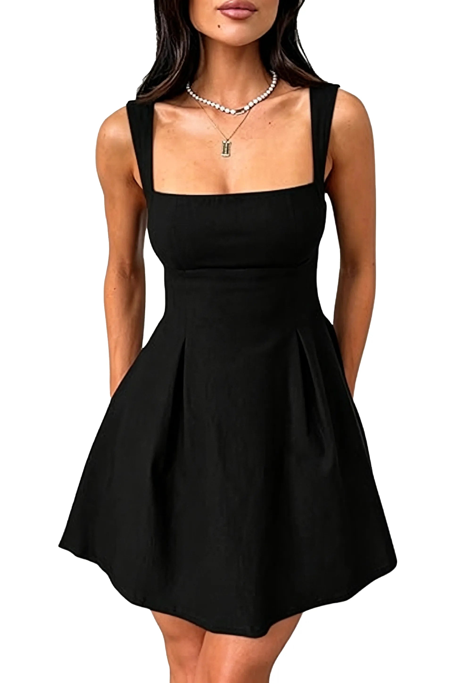 Lumière Bow-Back Flare Dress