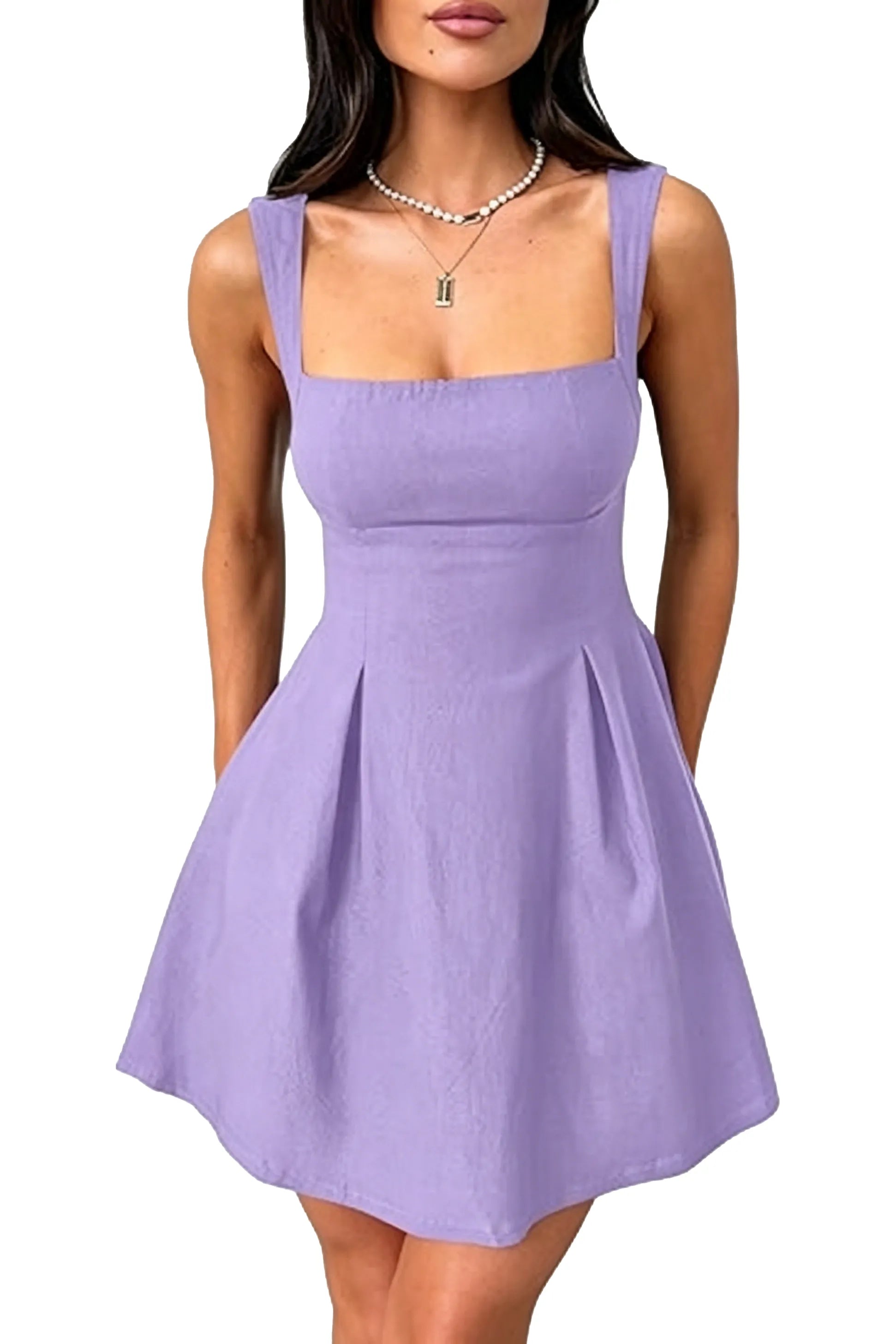 Lumière Bow-Back Flare Dress
