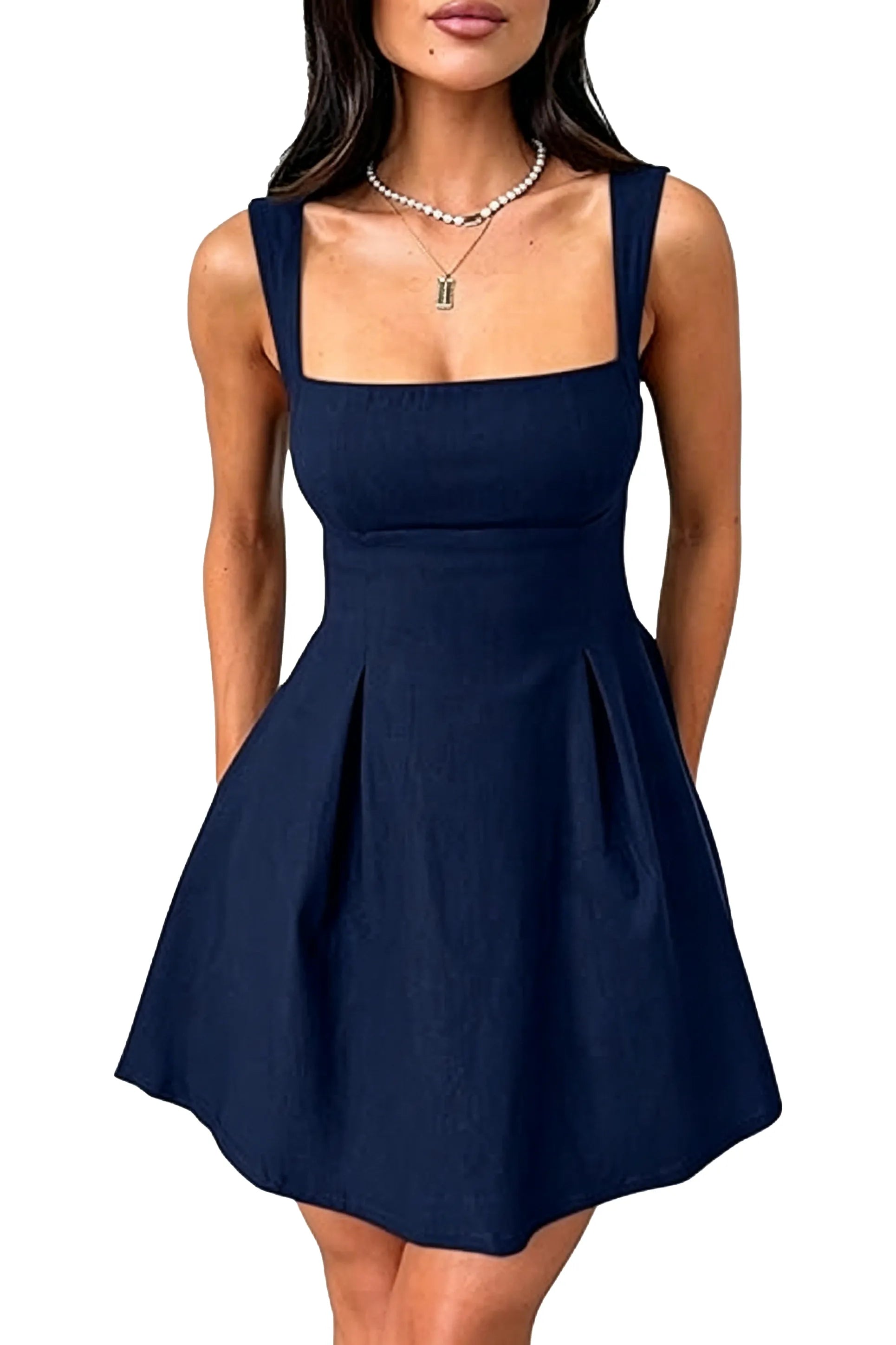 Lumière Bow-Back Flare Dress