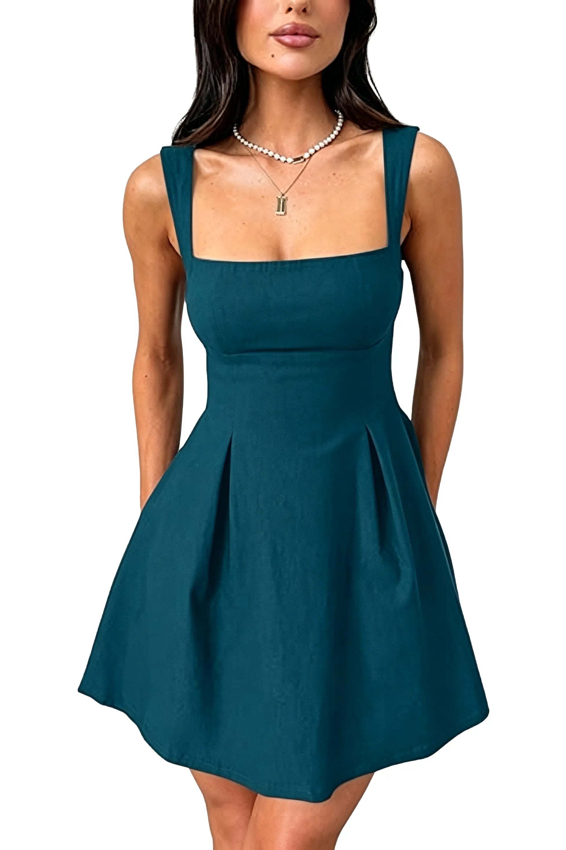 Lumière Bow-Back Flare Dress