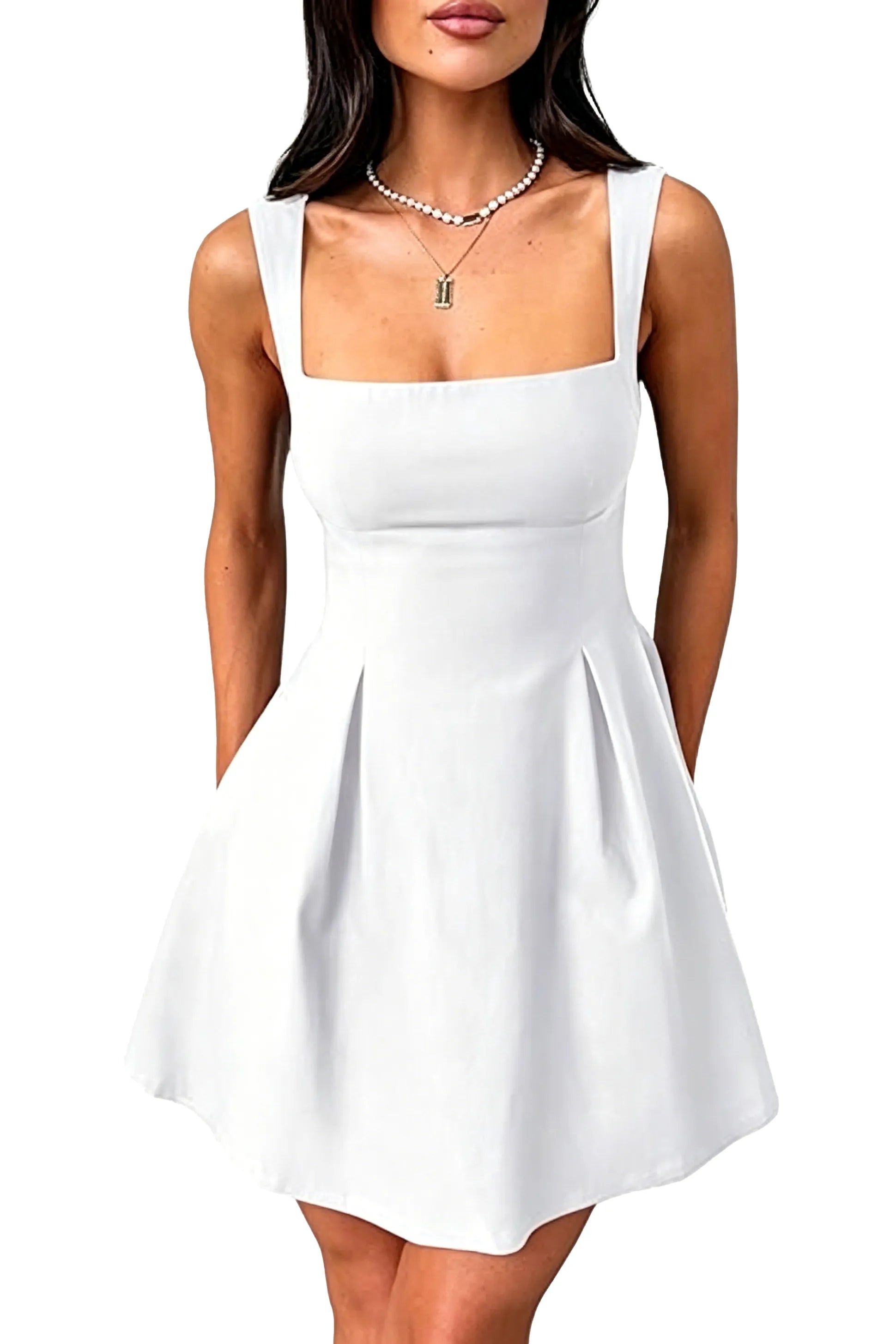 Lumière Bow-Back Flare Dress