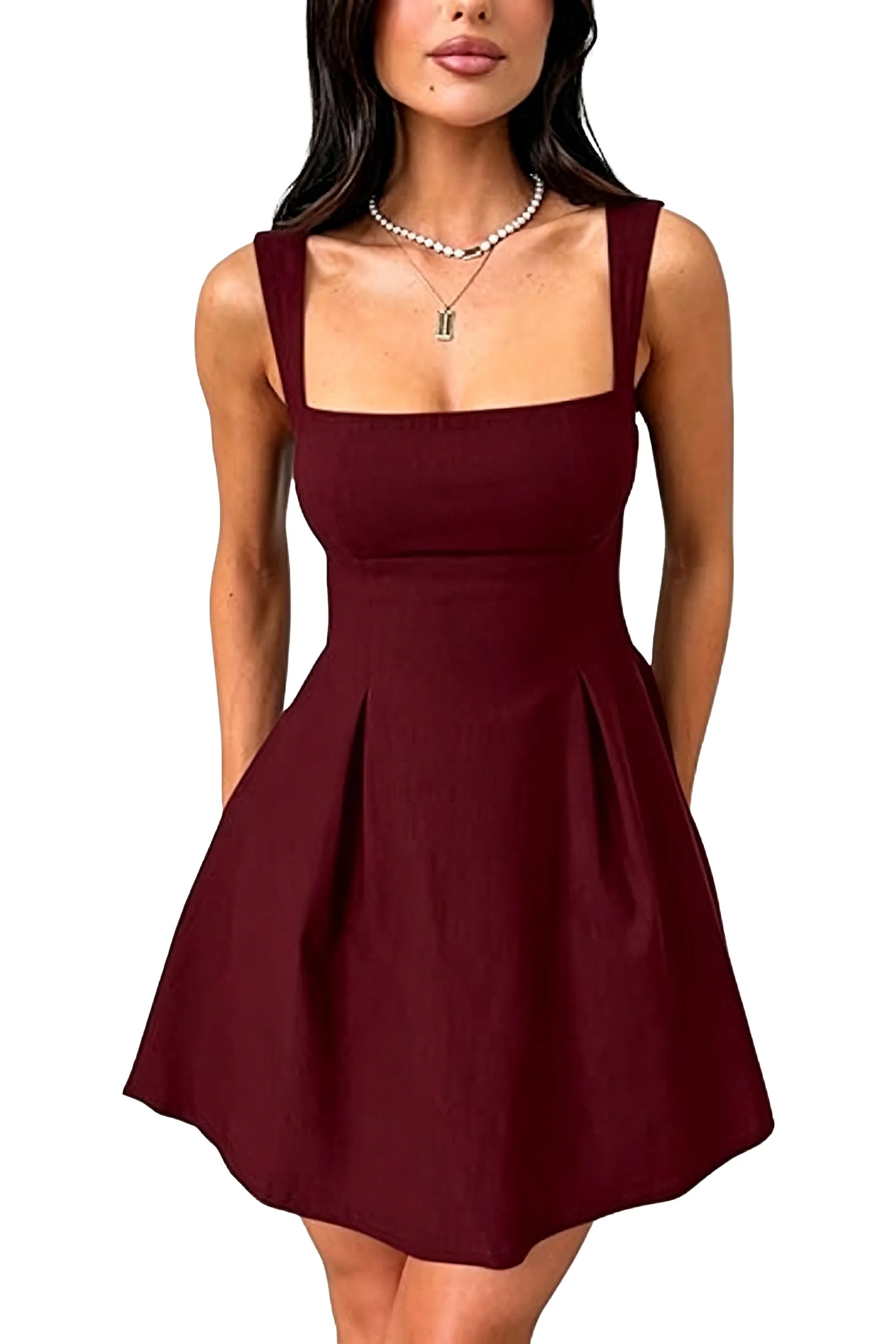 Lumière Bow-Back Flare Dress